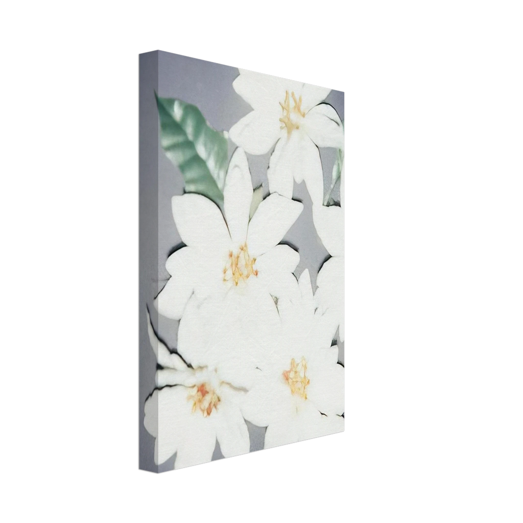 Christmas Poinsettias-White Canvas | Andy Warhol Canvas | Andy Warhol Prints