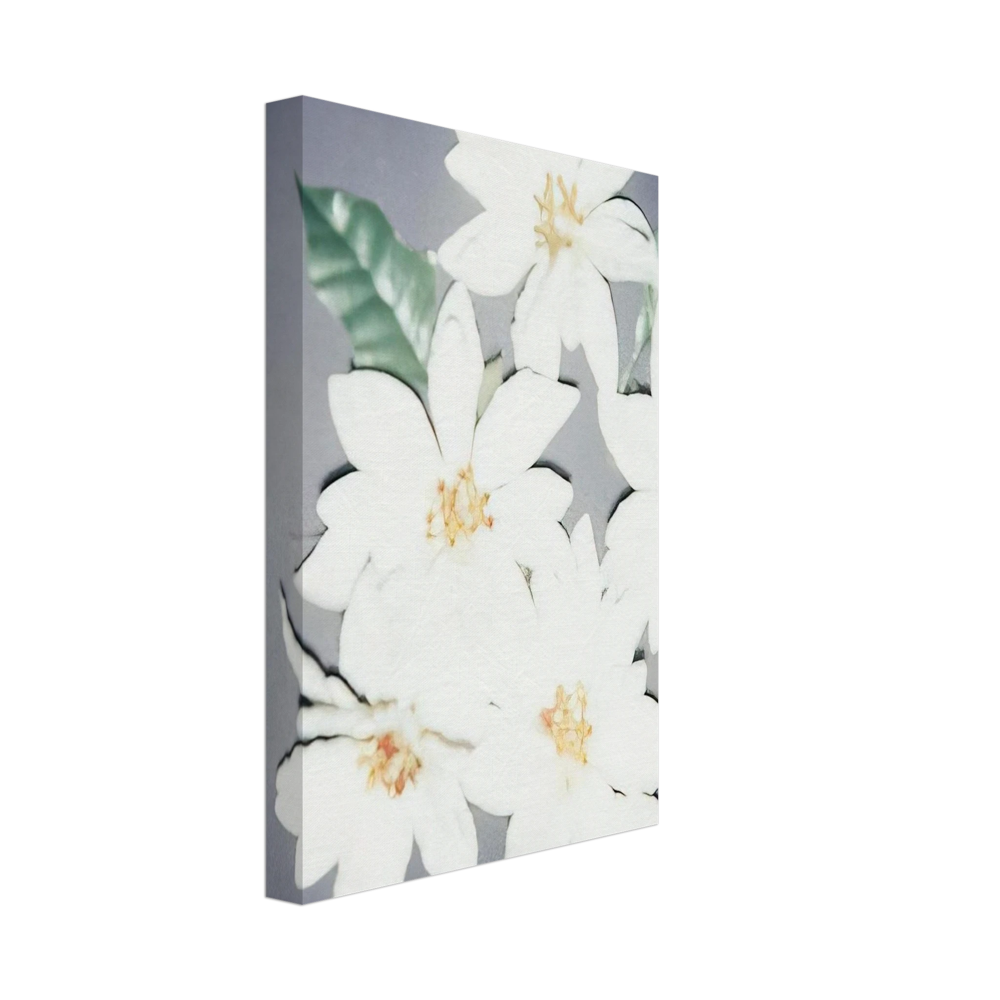 Christmas Poinsettias-White Canvas | Andy Warhol Canvas | Andy Warhol Prints