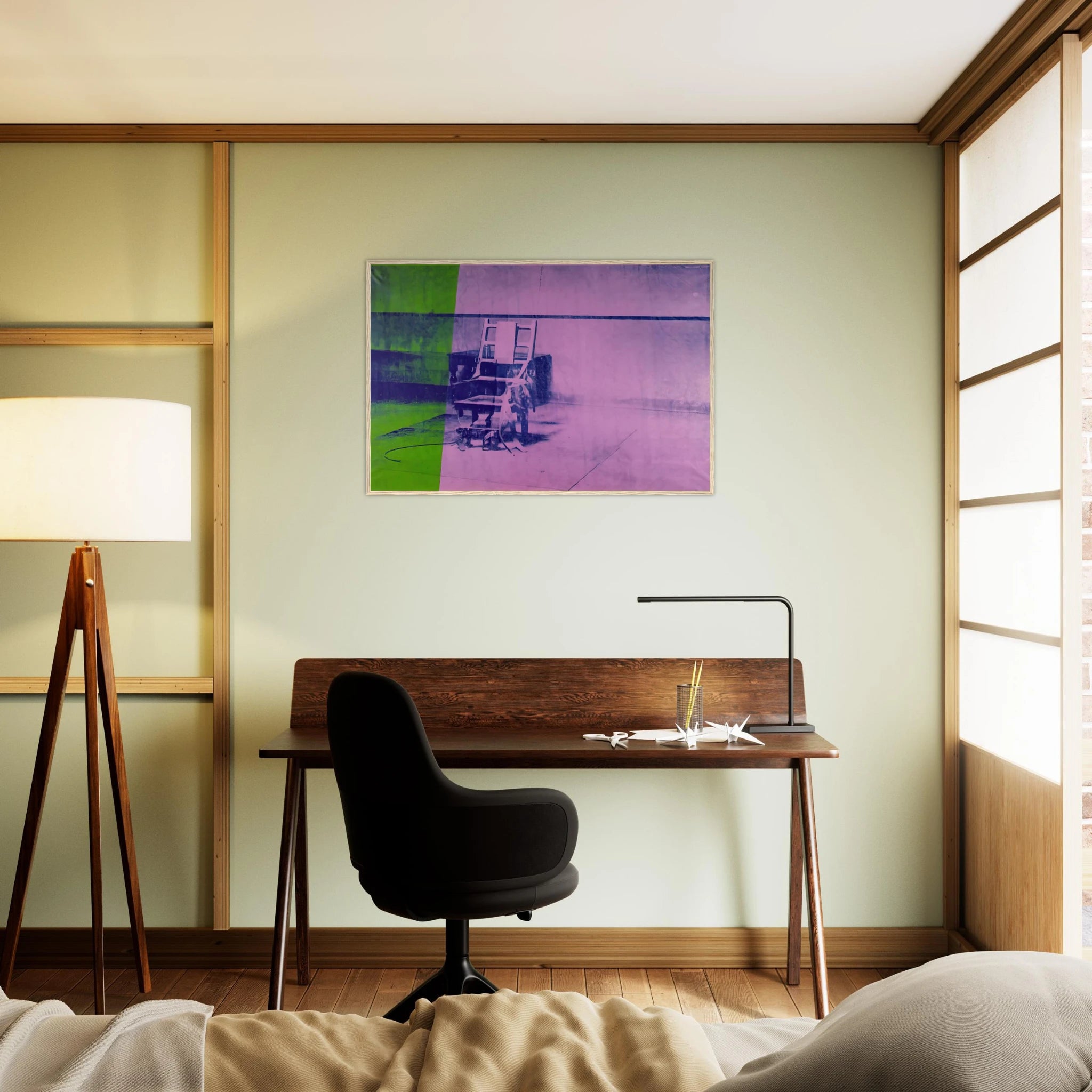 Big electric chair Framed Poster | Andy Warhol Framed Prints Wall Art | Andy Warhol Prints