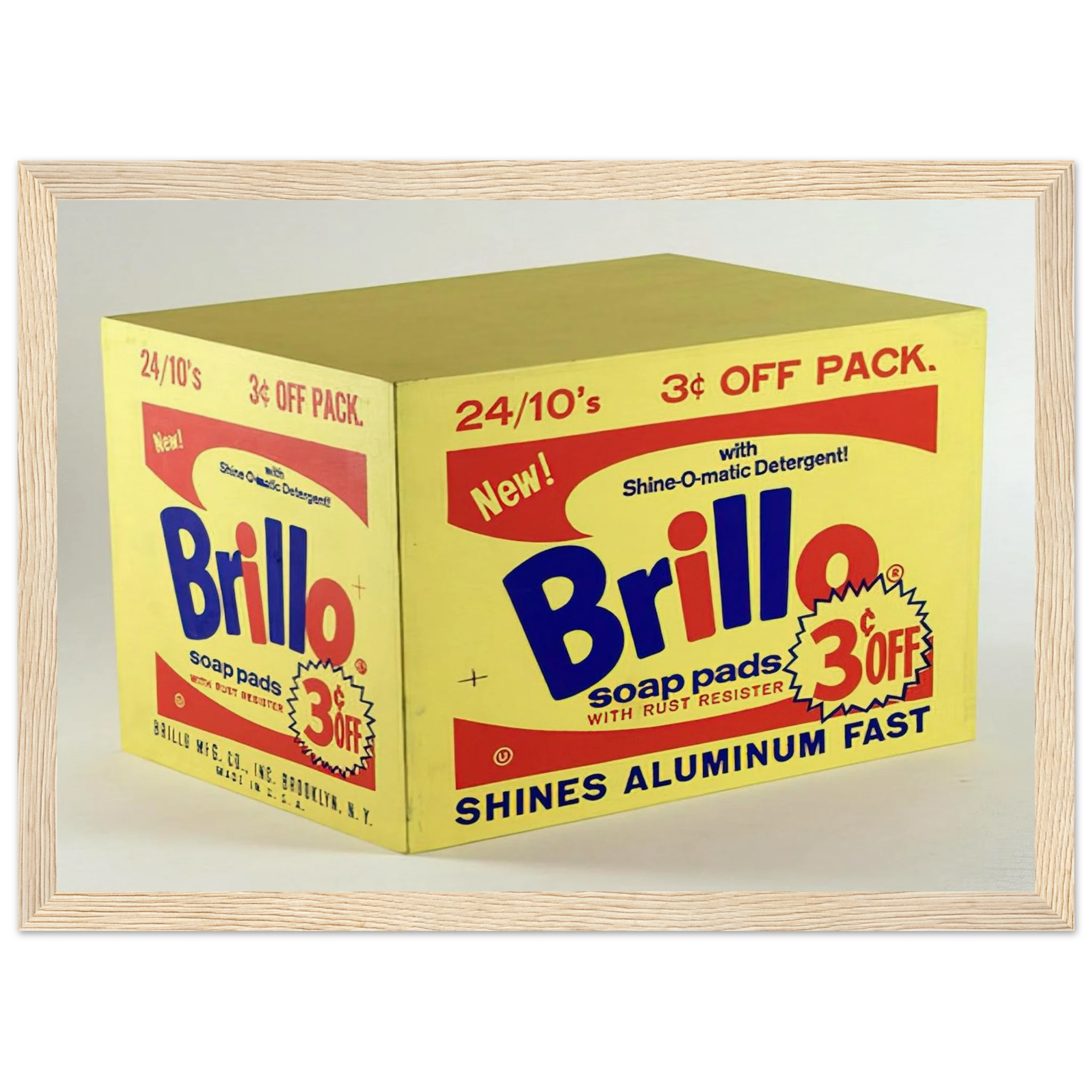 Brillo Box  3c Off  Framed Poster | Andy Warhol Framed Prints Wall Art | Andy Warhol Prints
