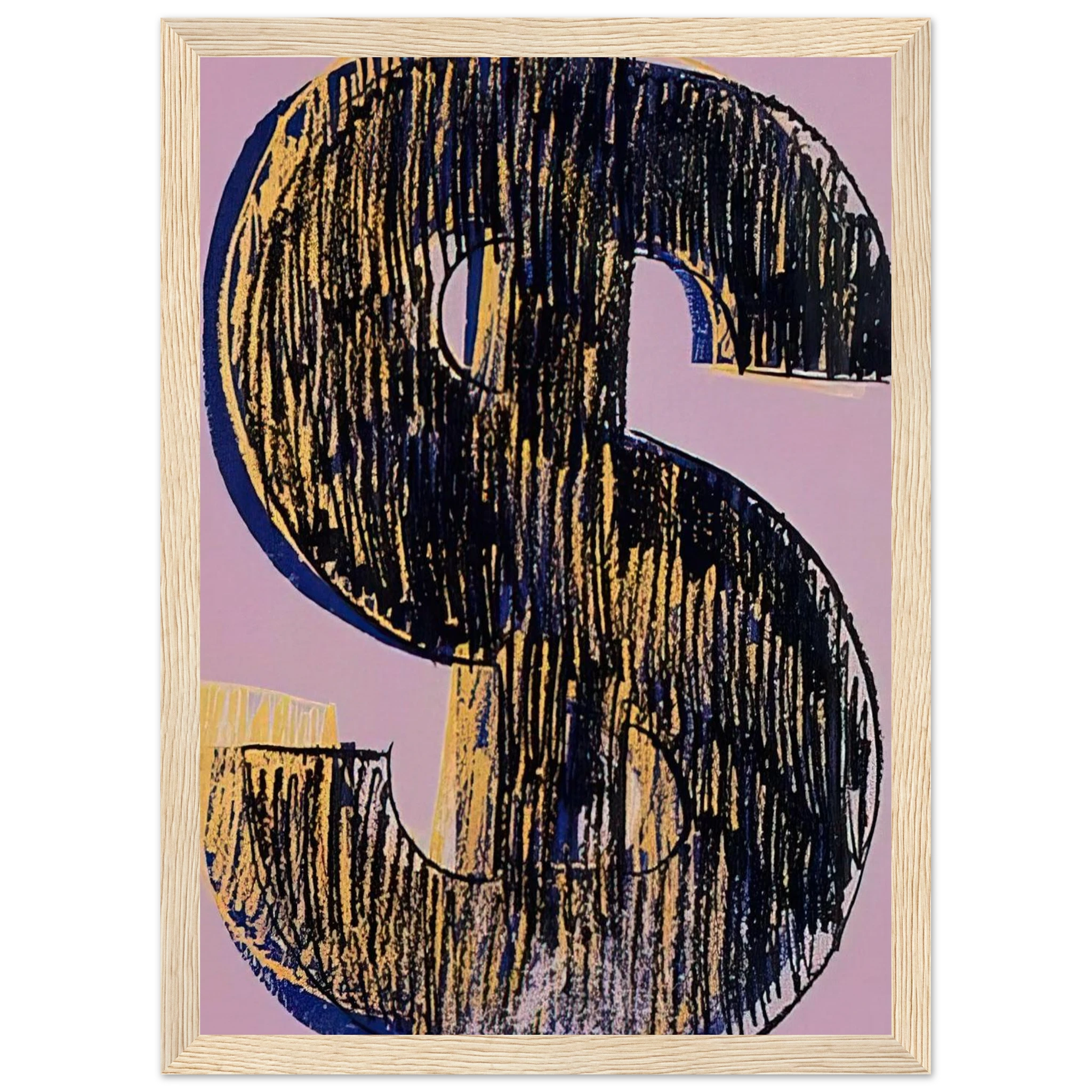 Dollar Sign Framed Poster | Andy Warhol Framed Prints Wall Art | Andy Warhol Prints