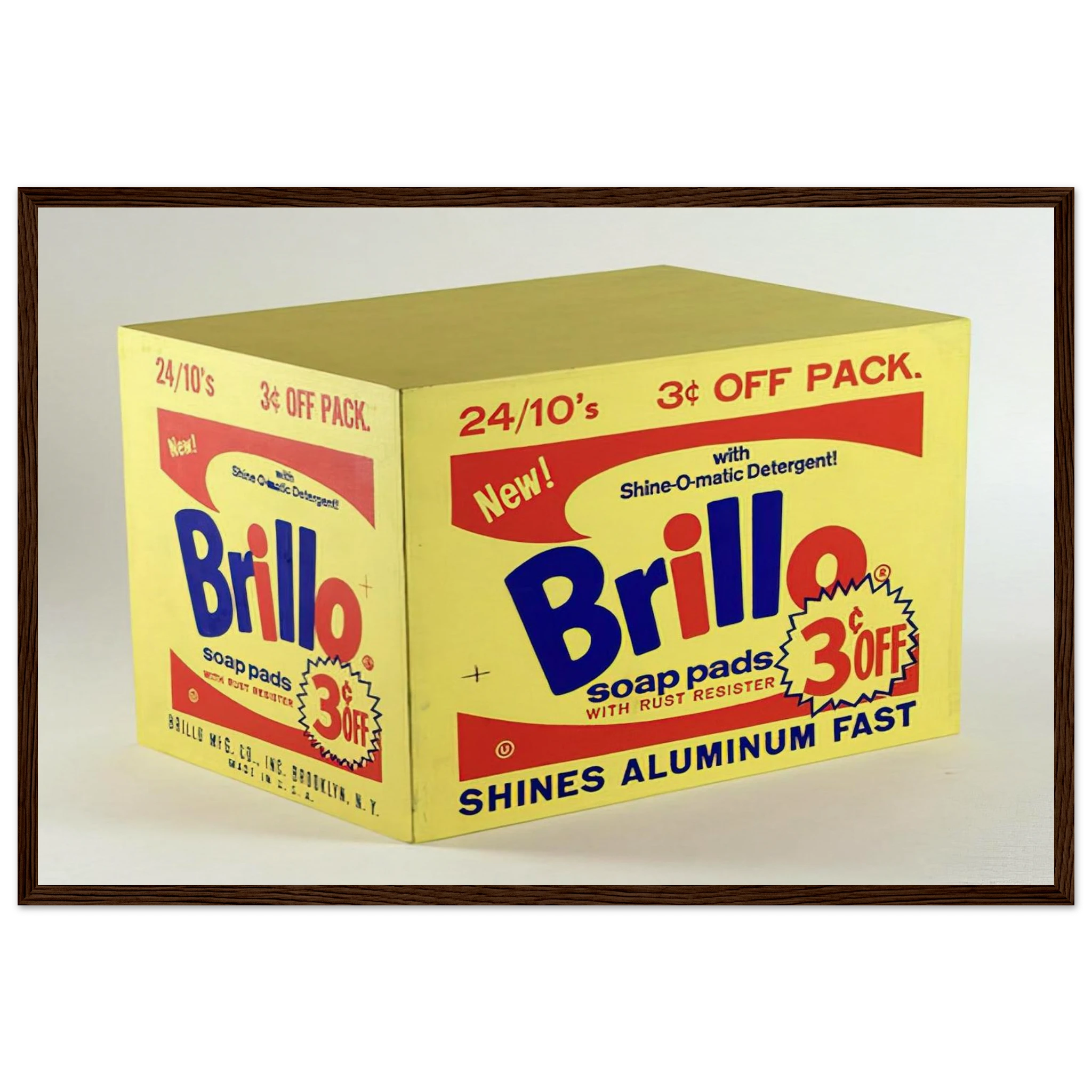 Brillo Box  3c Off  Framed Poster | Andy Warhol Framed Prints Wall Art | Andy Warhol Prints