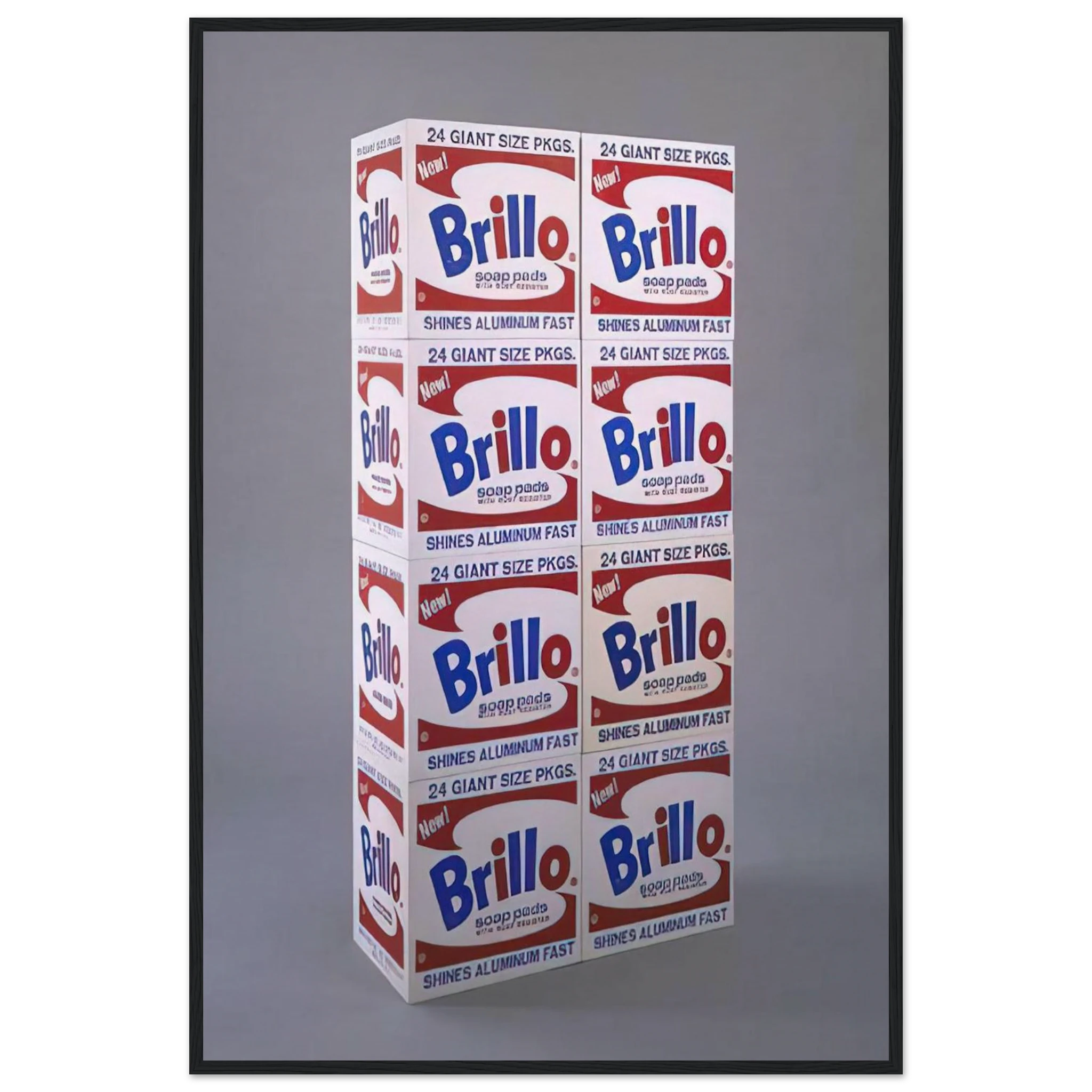 Brillo Soap Pads Boxes Framed Poster | Andy Warhol Framed Prints Wall Art | Andy Warhol Prints
