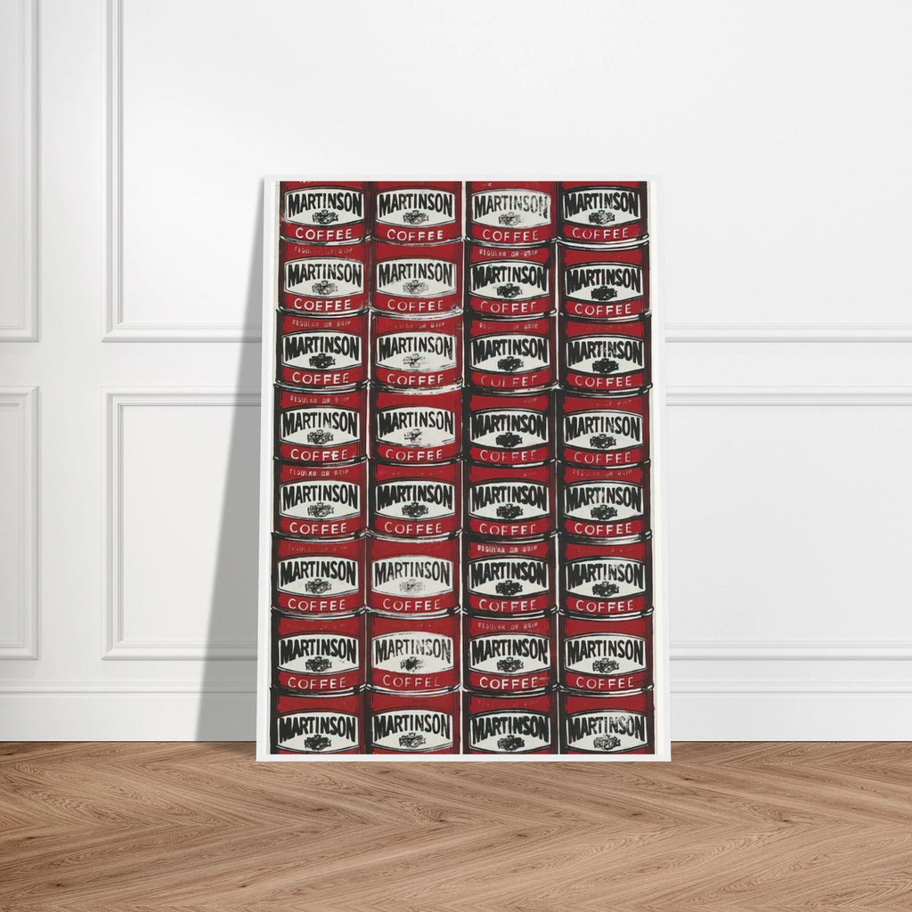 Martinson Coffee Framed Poster | Andy Warhol Framed Prints Wall Art | Andy Warhol Prints