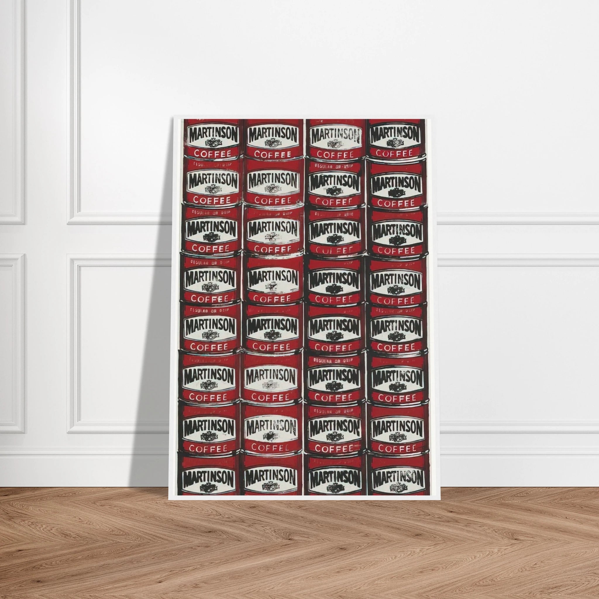 Martinson Coffee Framed Poster | Andy Warhol Framed Prints Wall Art | Andy Warhol Prints