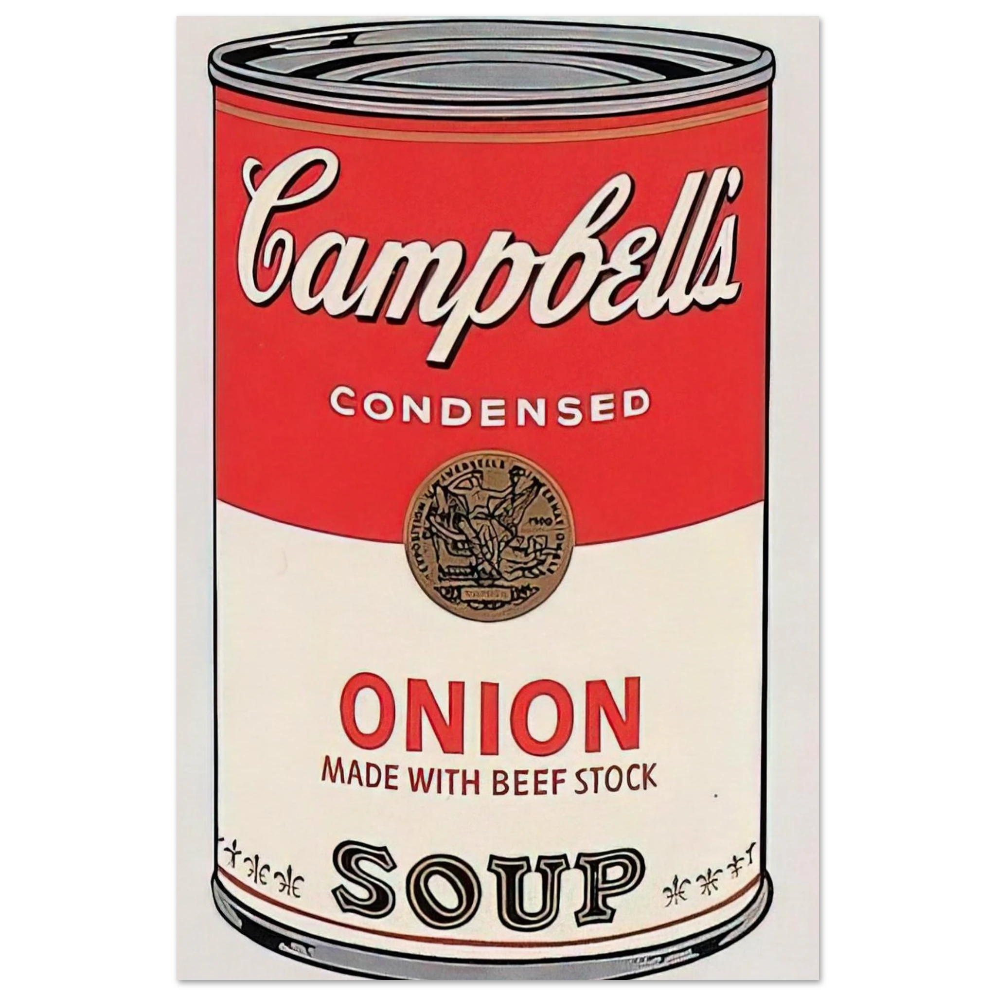 Campbell's Soup Can  onion  Poster | Andy Warhol Poster | Andy Warhol Prints