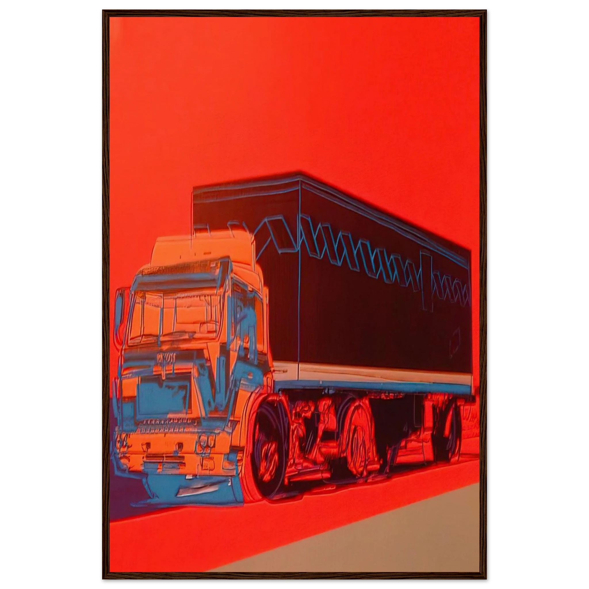 Truck Announcement Framed Poster | Andy Warhol Framed Prints Wall Art | Andy Warhol Prints