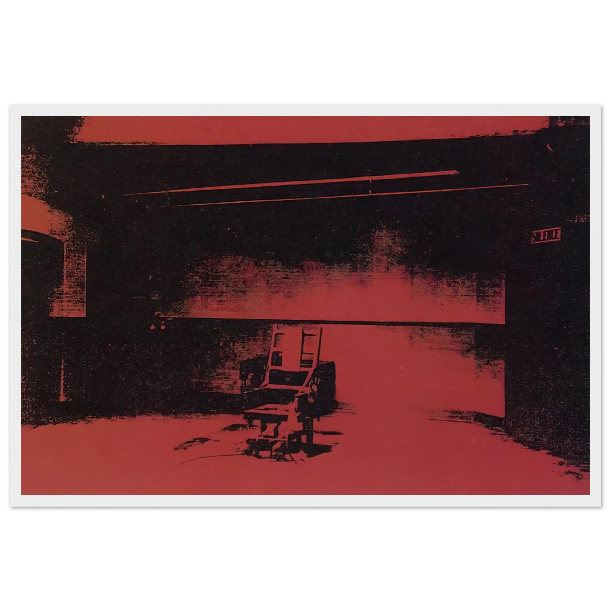 Early electric chair Framed Poster | Andy Warhol Framed Prints Wall Art | Andy Warhol Prints