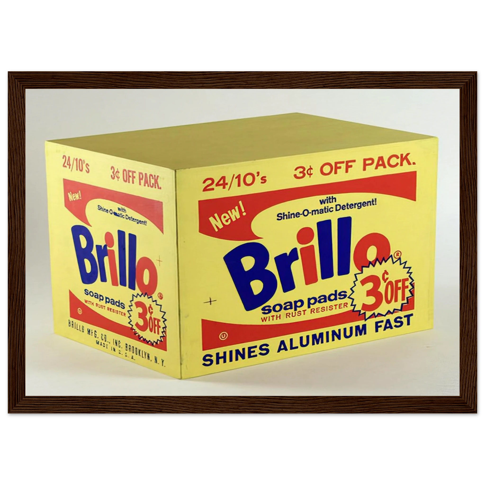 Brillo Box  3c Off  Framed Poster | Andy Warhol Framed Prints Wall Art | Andy Warhol Prints