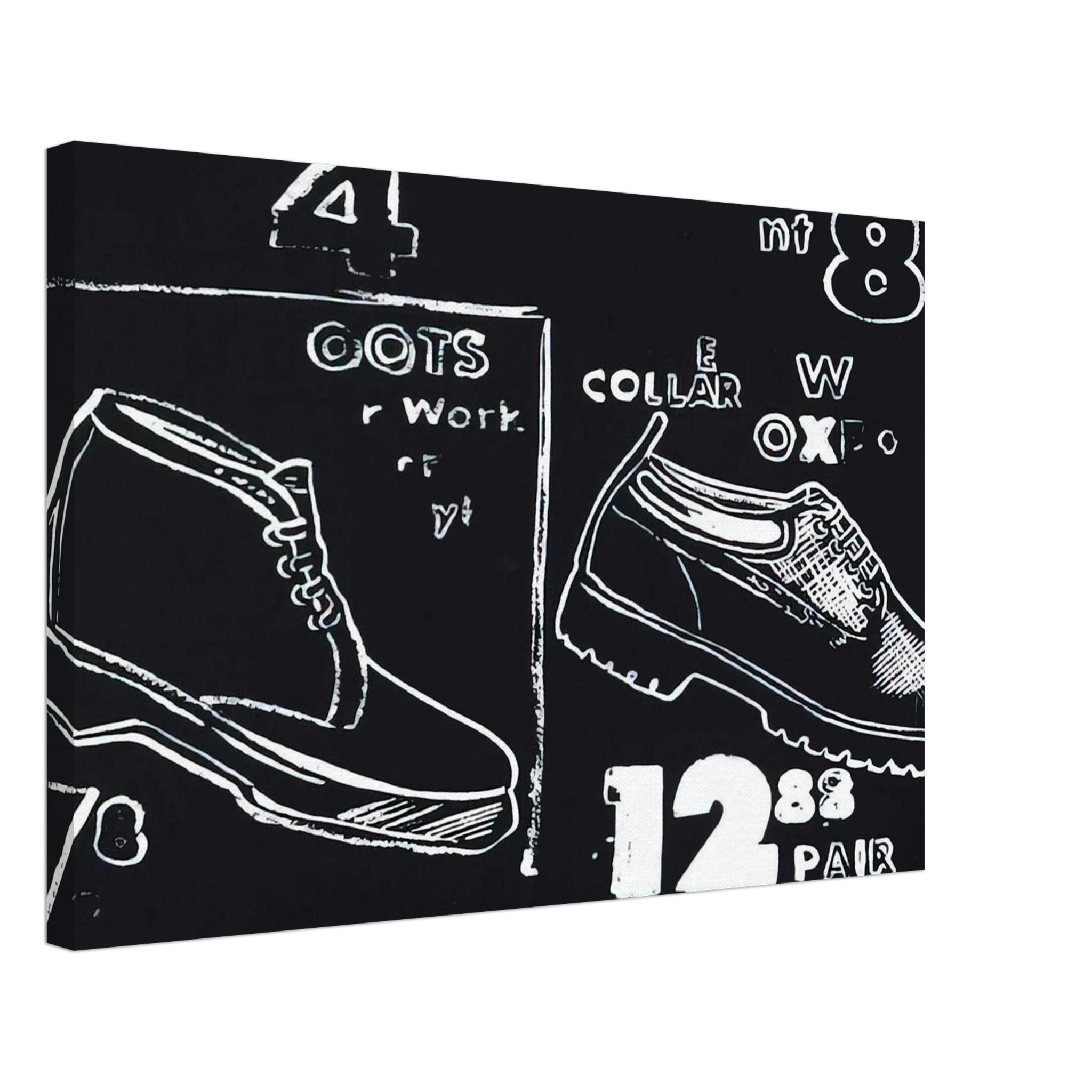 Work Boots Canvas | Andy Warhol Canvas | Andy Warhol Prints
