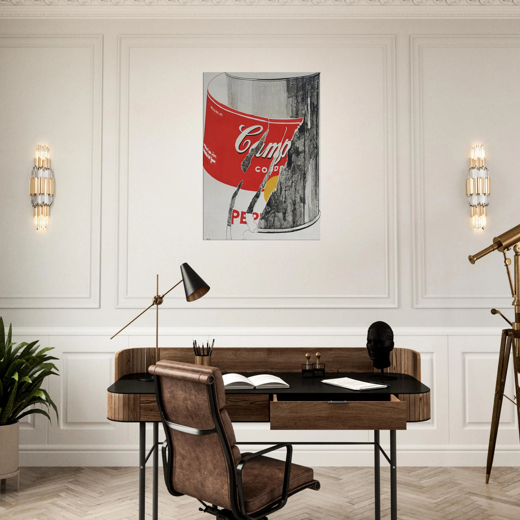 Big Torn Campbell's Soup Can  Pepper Pot  Canvas | Andy Warhol Canvas | Andy Warhol Prints