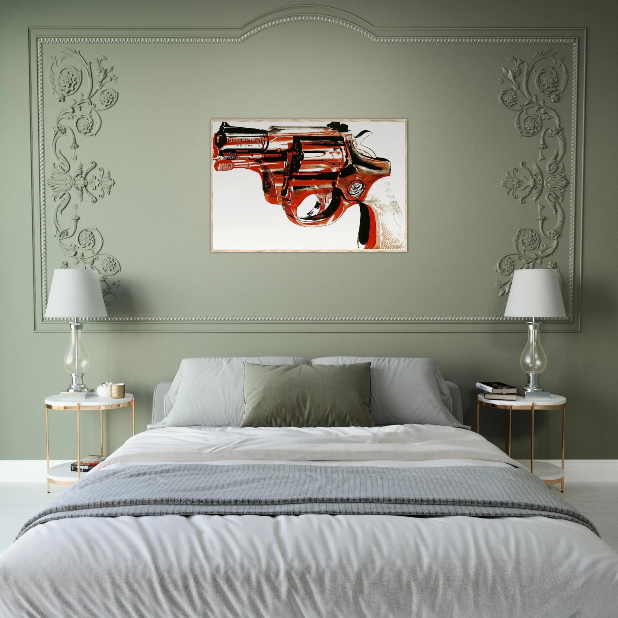 Gun Framed Poster | Andy Warhol Framed Prints Wall Art | Andy Warhol Prints