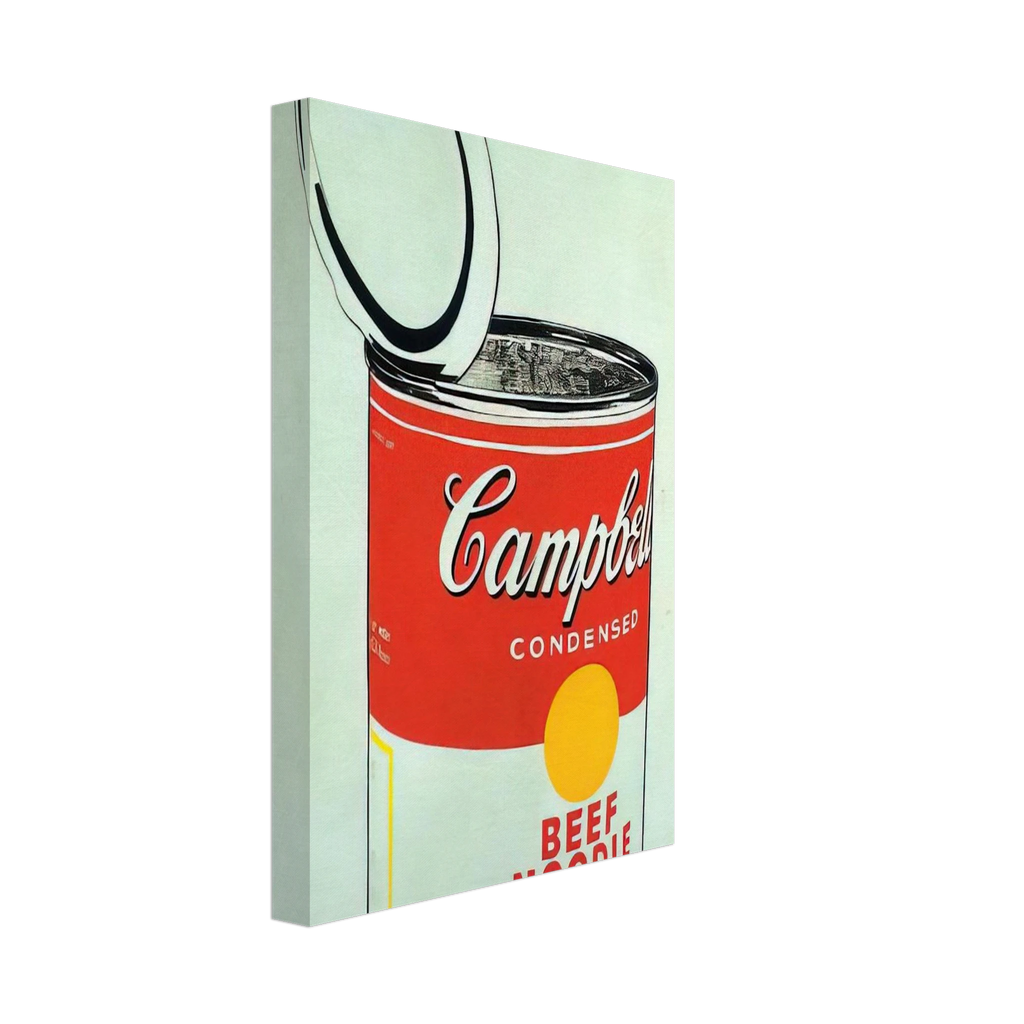 Big Campbell's Soup Can 19c  Beef Noodle  Canvas | Andy Warhol Canvas | Andy Warhol Prints