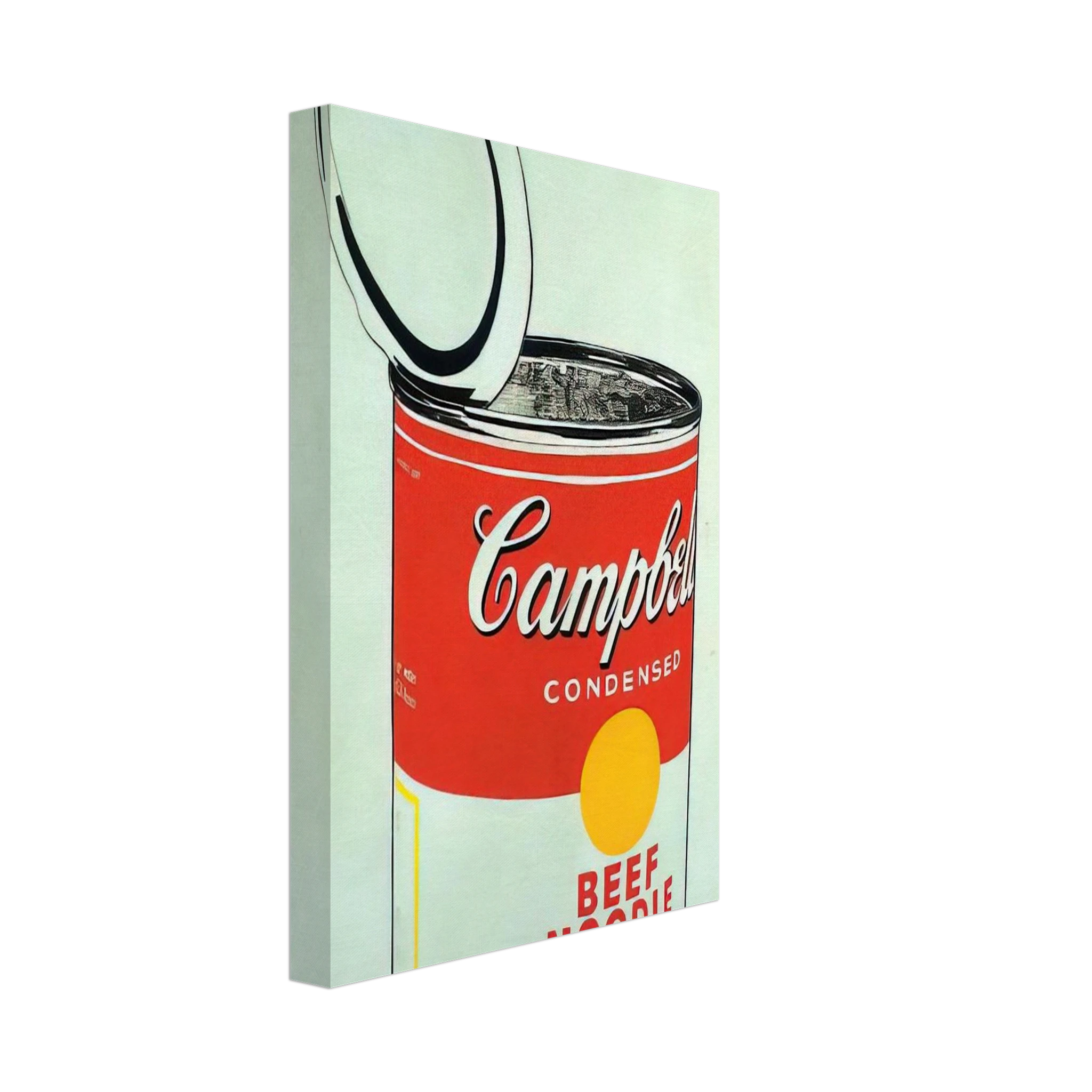 Big Campbell's Soup Can 19c  Beef Noodle  Canvas | Andy Warhol Canvas | Andy Warhol Prints