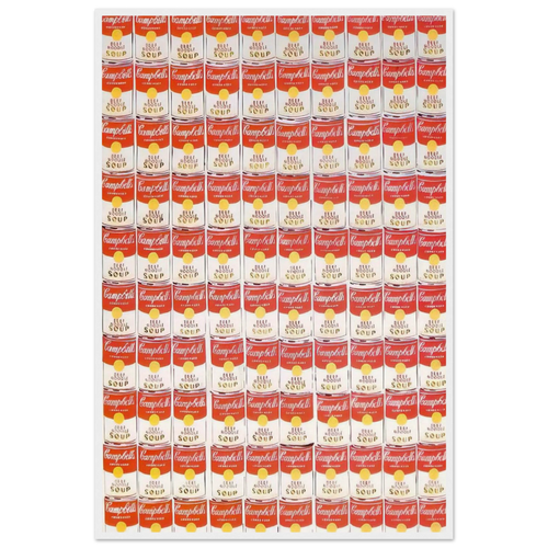 100 Cans Framed Poster | Andy Warhol Framed Prints Wall Art | Andy Warhol Prints