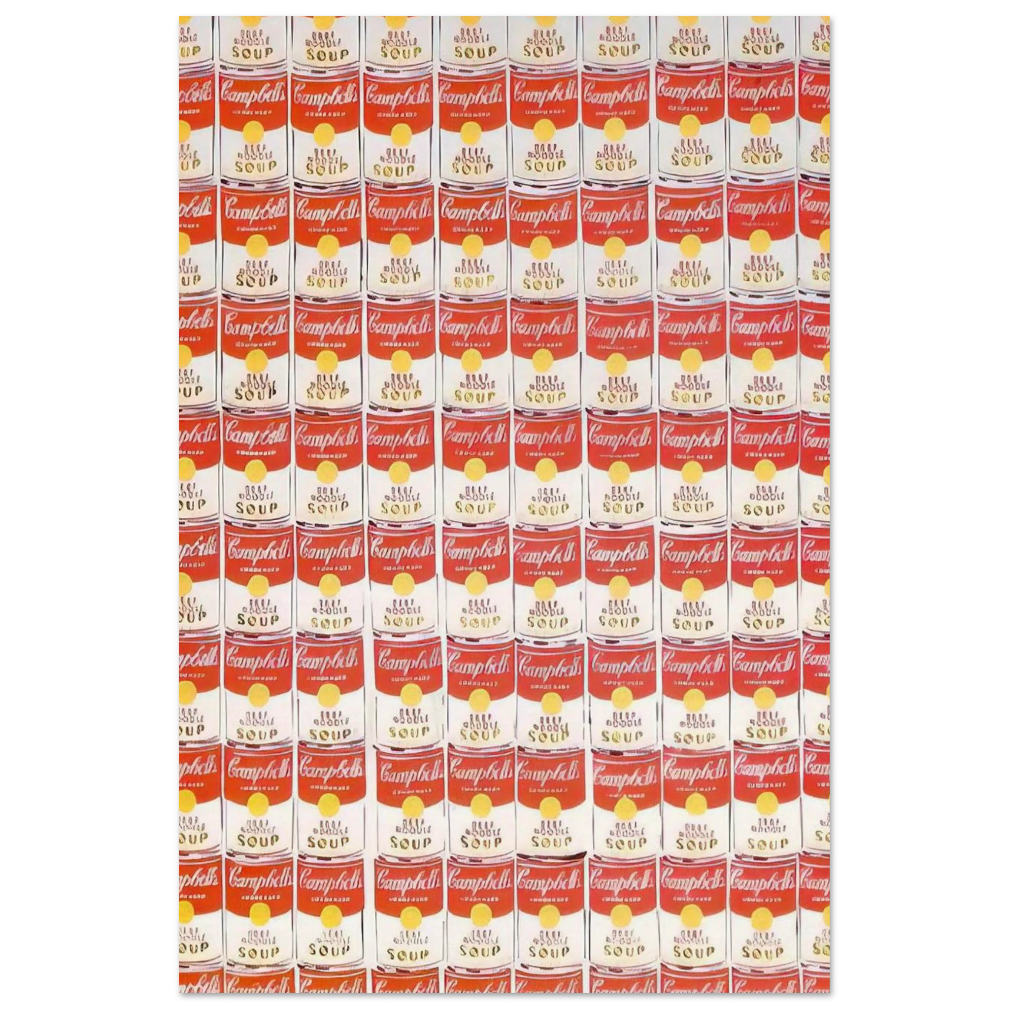 100 Cans Poster | Andy Warhol Poster | Andy Warhol Prints