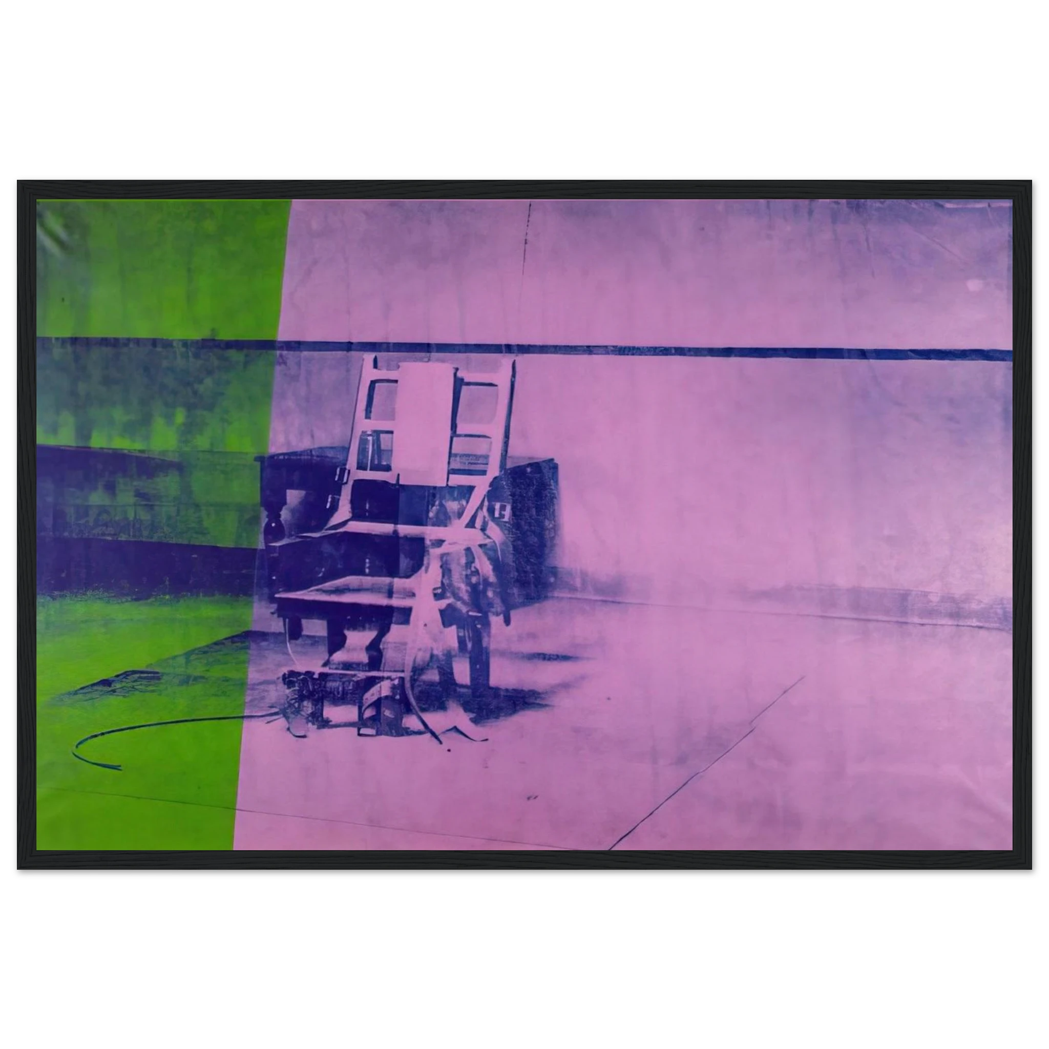 Big electric chair Framed Poster | Andy Warhol Framed Prints Wall Art | Andy Warhol Prints