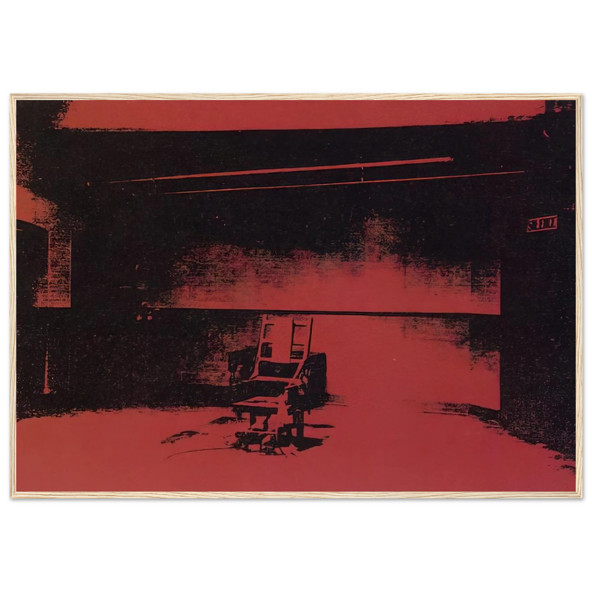 Early electric chair Framed Poster | Andy Warhol Framed Prints Wall Art | Andy Warhol Prints