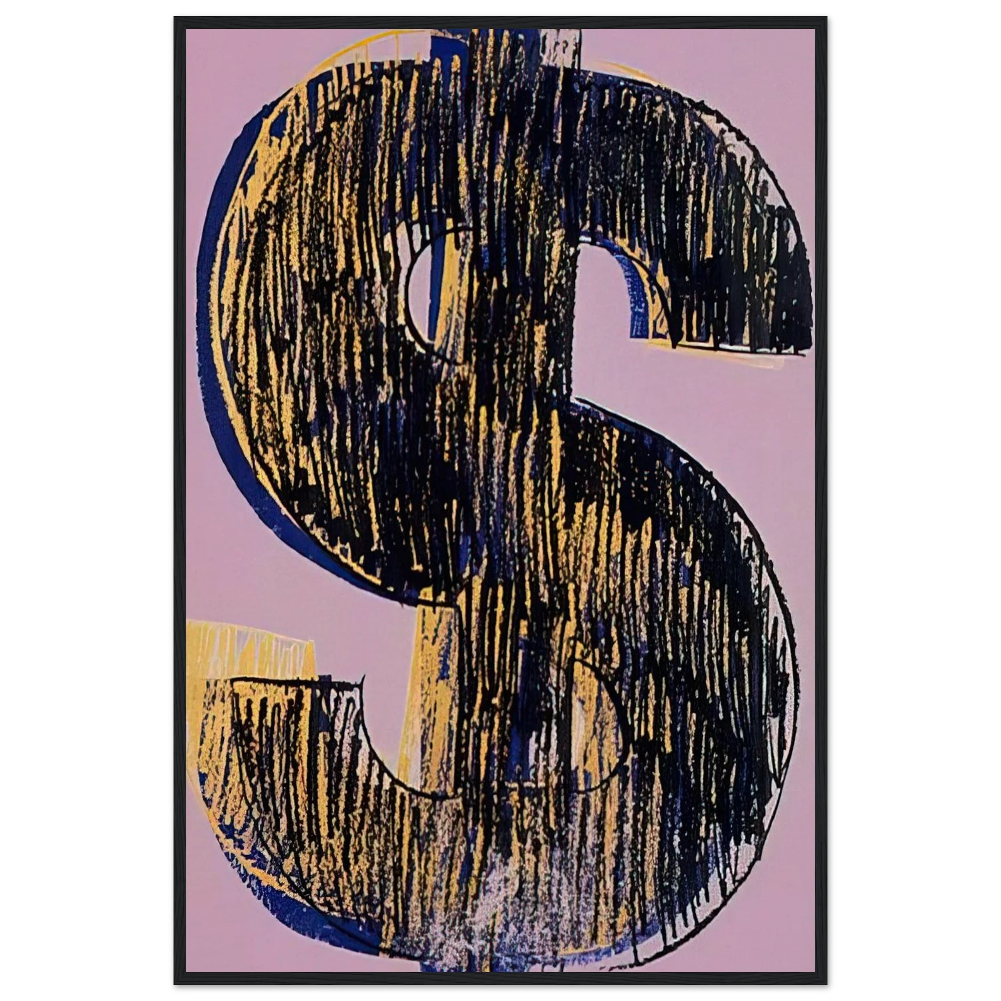 Dollar Sign Framed Poster | Andy Warhol Framed Prints Wall Art | Andy Warhol Prints