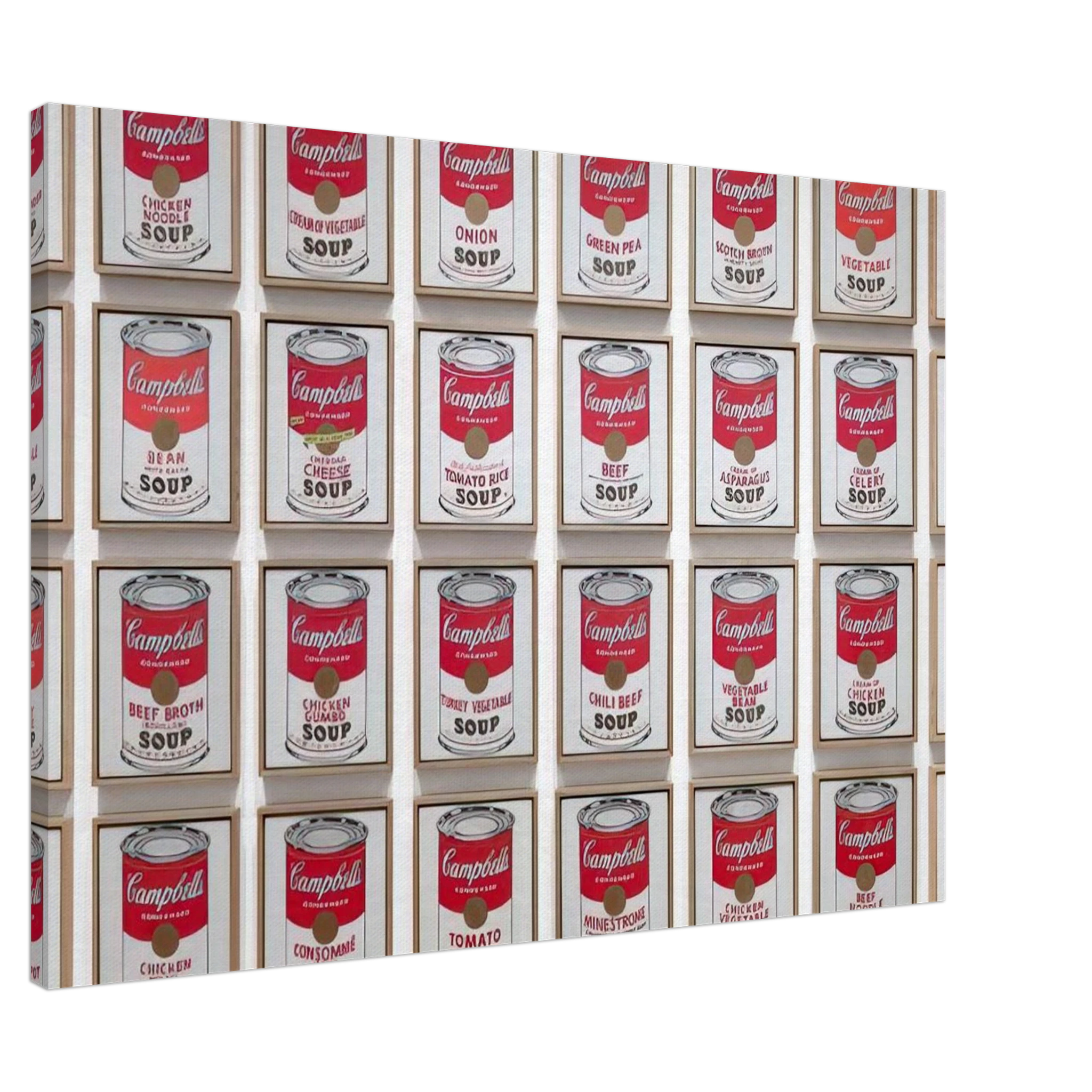 Campbell's Soup Cans Canvas | Andy Warhol Canvas | Andy Warhol Prints
