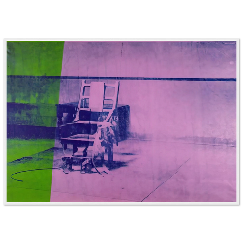 Big electric chair Framed Poster | Andy Warhol Framed Prints Wall Art | Andy Warhol Prints