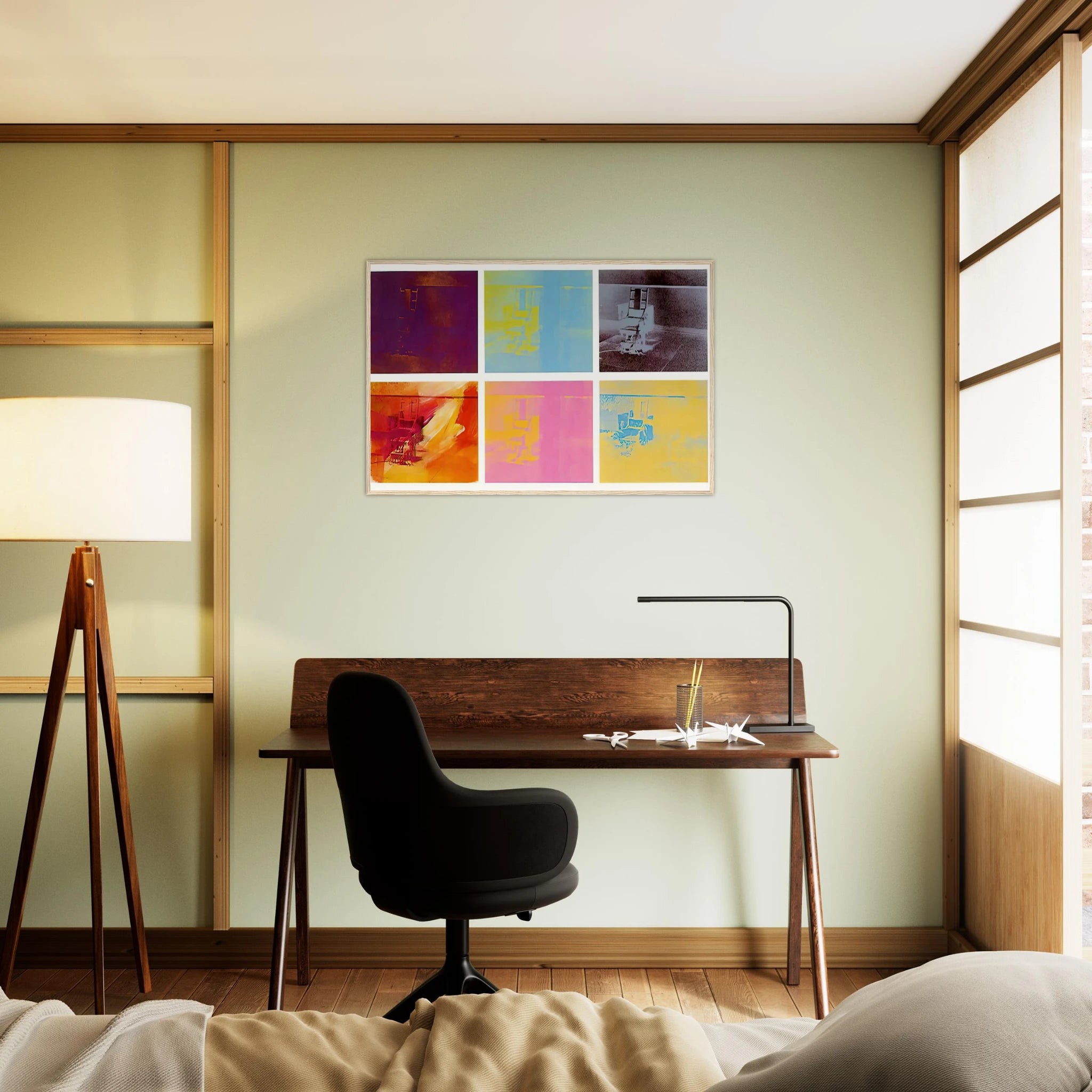 Electric Chair Framed Poster | Andy Warhol Framed Prints Wall Art | Andy Warhol Prints