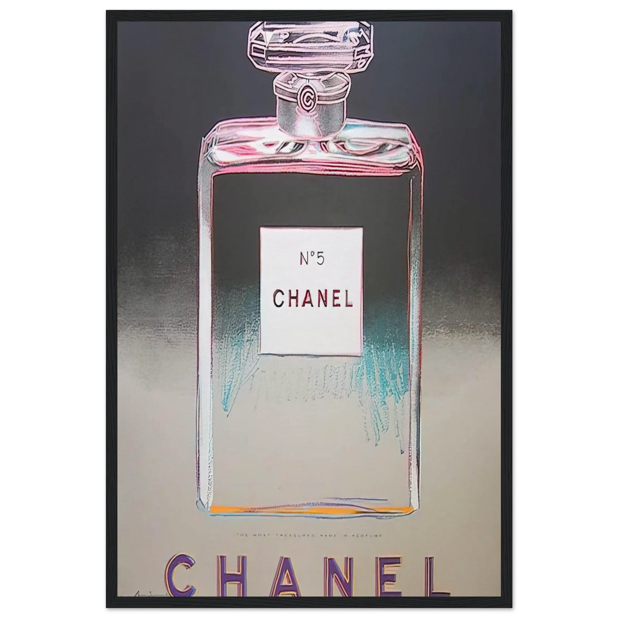 Chanel No. 5 Framed Poster | Andy Warhol Framed Prints Wall Art | Andy Warhol Prints