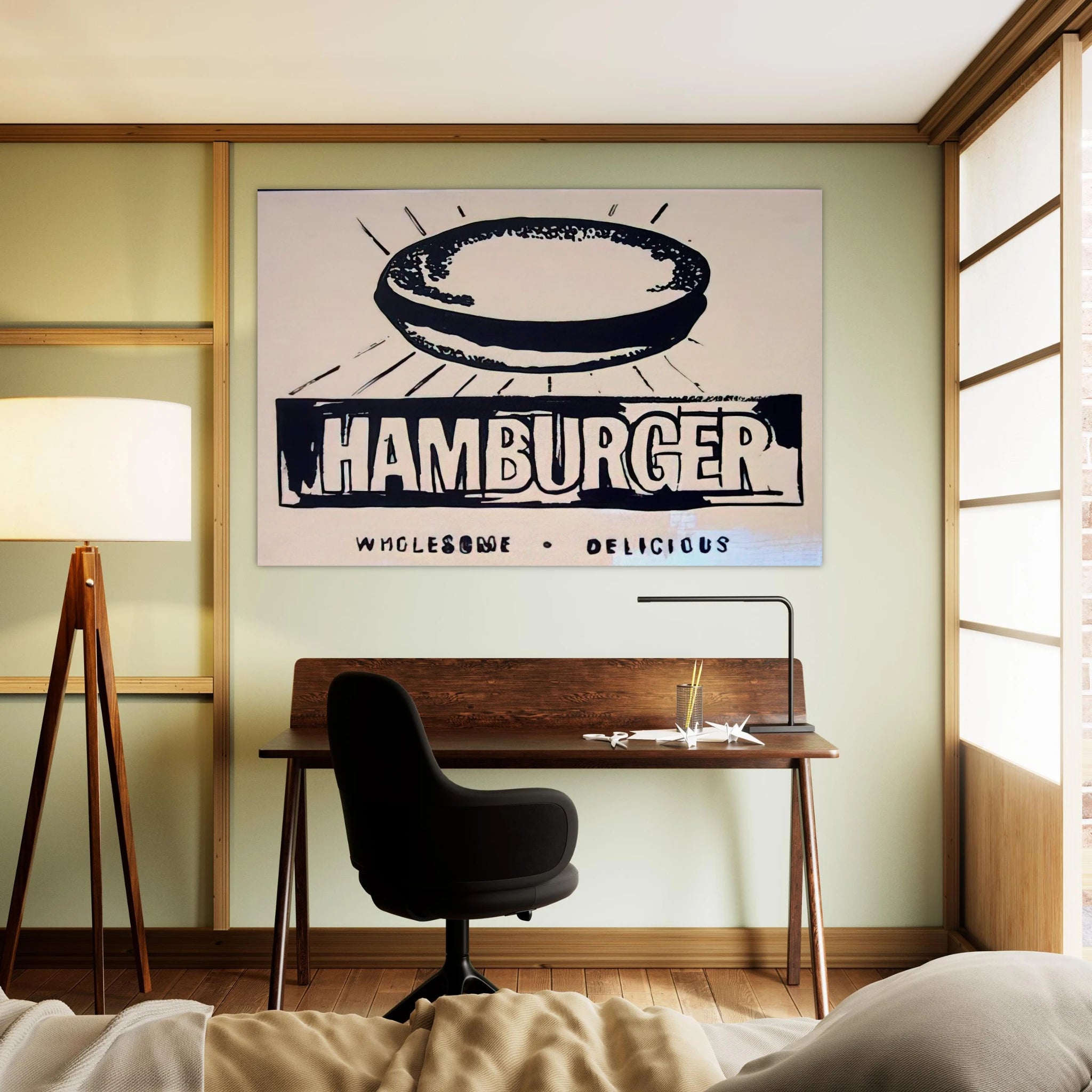 Hamburger  beige  Poster | Andy Warhol Poster | Andy Warhol Prints