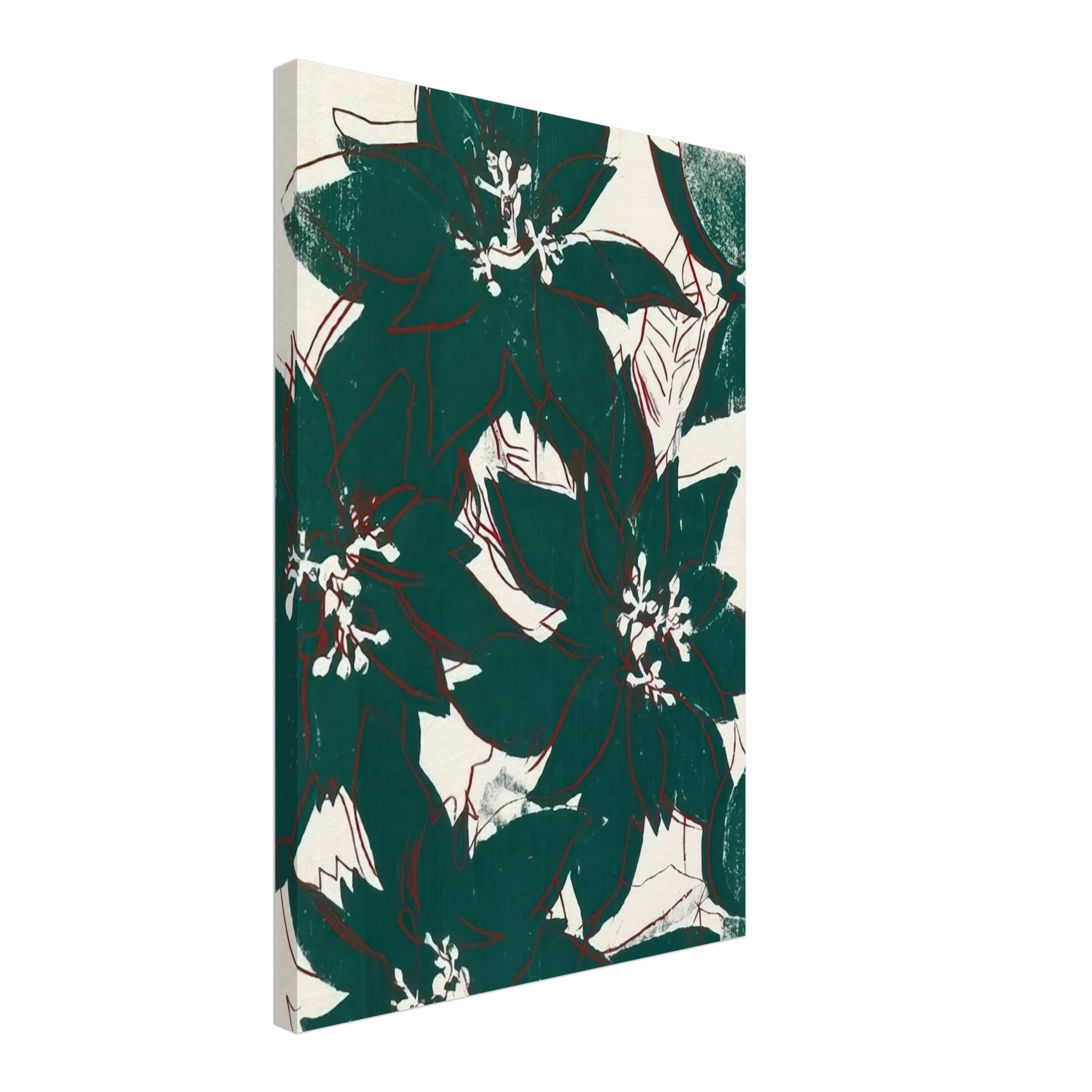 Poinsetta Canvas | Andy Warhol Canvas | Andy Warhol Prints