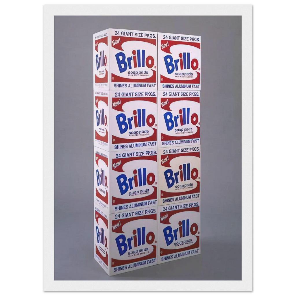 Brillo Soap Pads Boxes Framed Poster | Andy Warhol Framed Prints Wall Art | Andy Warhol Prints