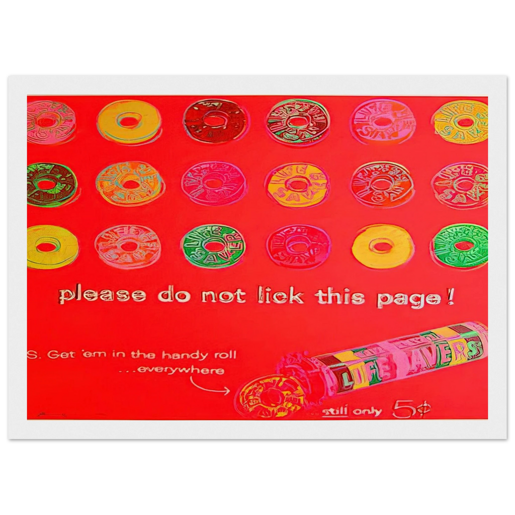Life Savers Framed Poster | Andy Warhol Framed Prints Wall Art | Andy Warhol Prints