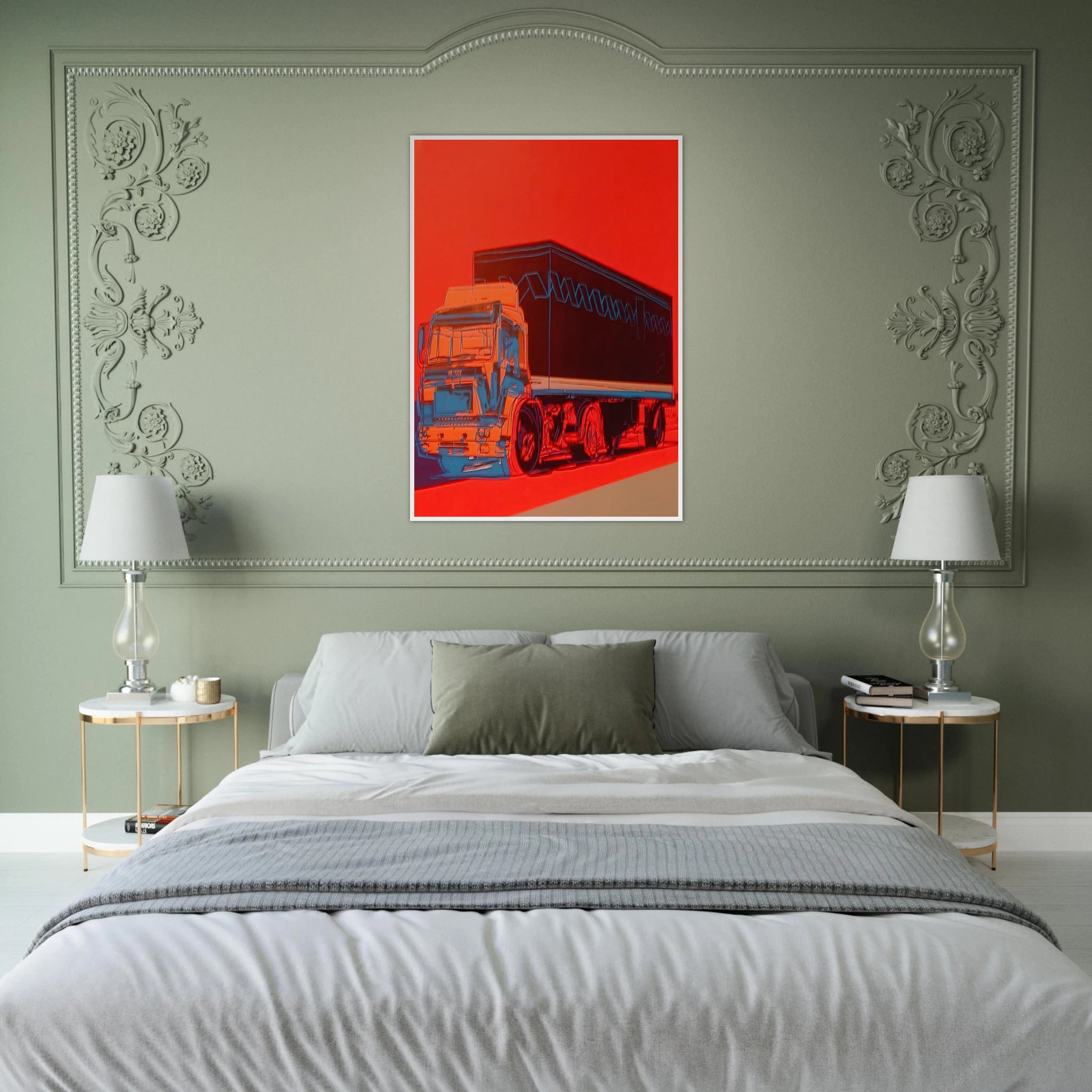 Truck Announcement Framed Poster | Andy Warhol Framed Prints Wall Art | Andy Warhol Prints