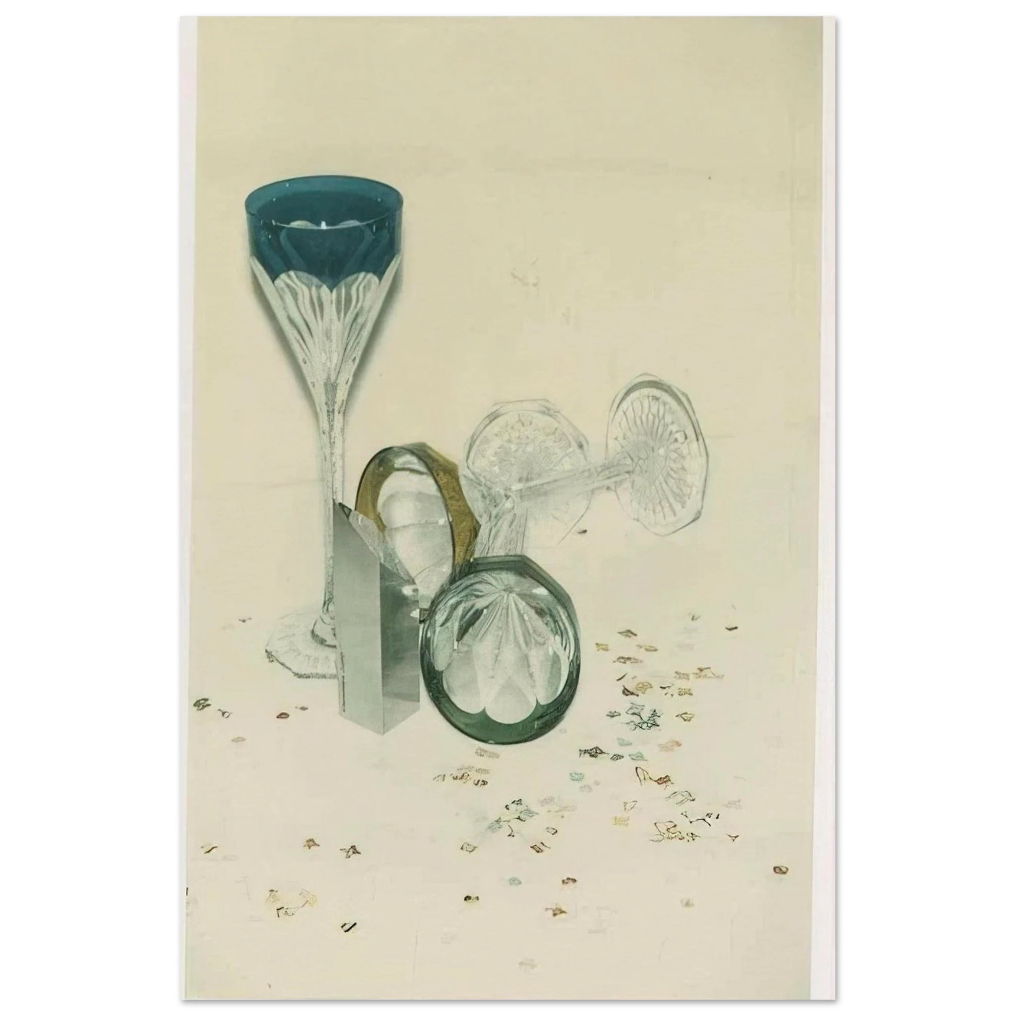 Committee 2000 Champagne Glasses Poster | Andy Warhol Poster | Andy Warhol Prints