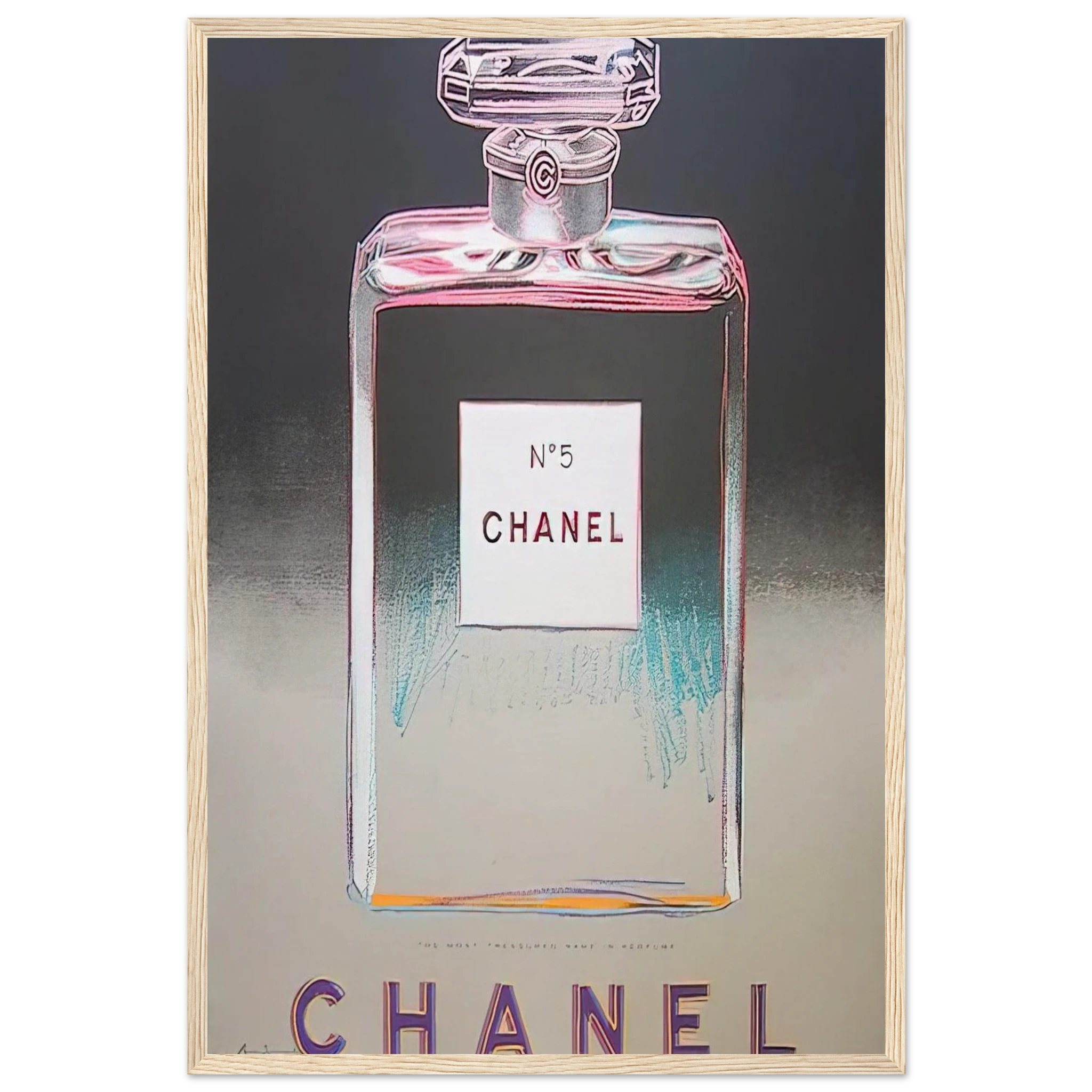 Chanel No. 5 Framed Poster | Andy Warhol Framed Prints Wall Art | Andy Warhol Prints