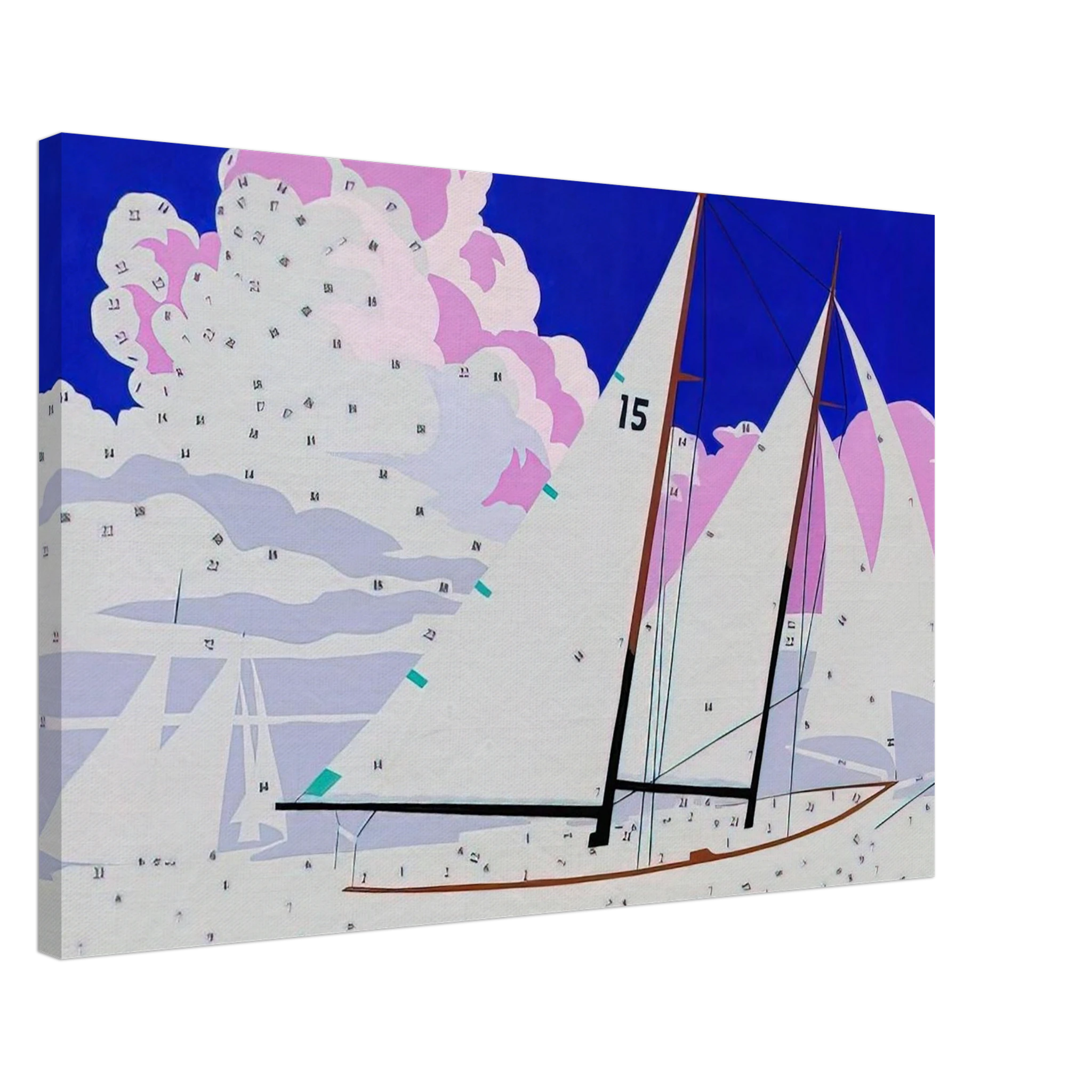 Do It Yourself  Sailboats  Canvas | Andy Warhol Canvas | Andy Warhol Prints