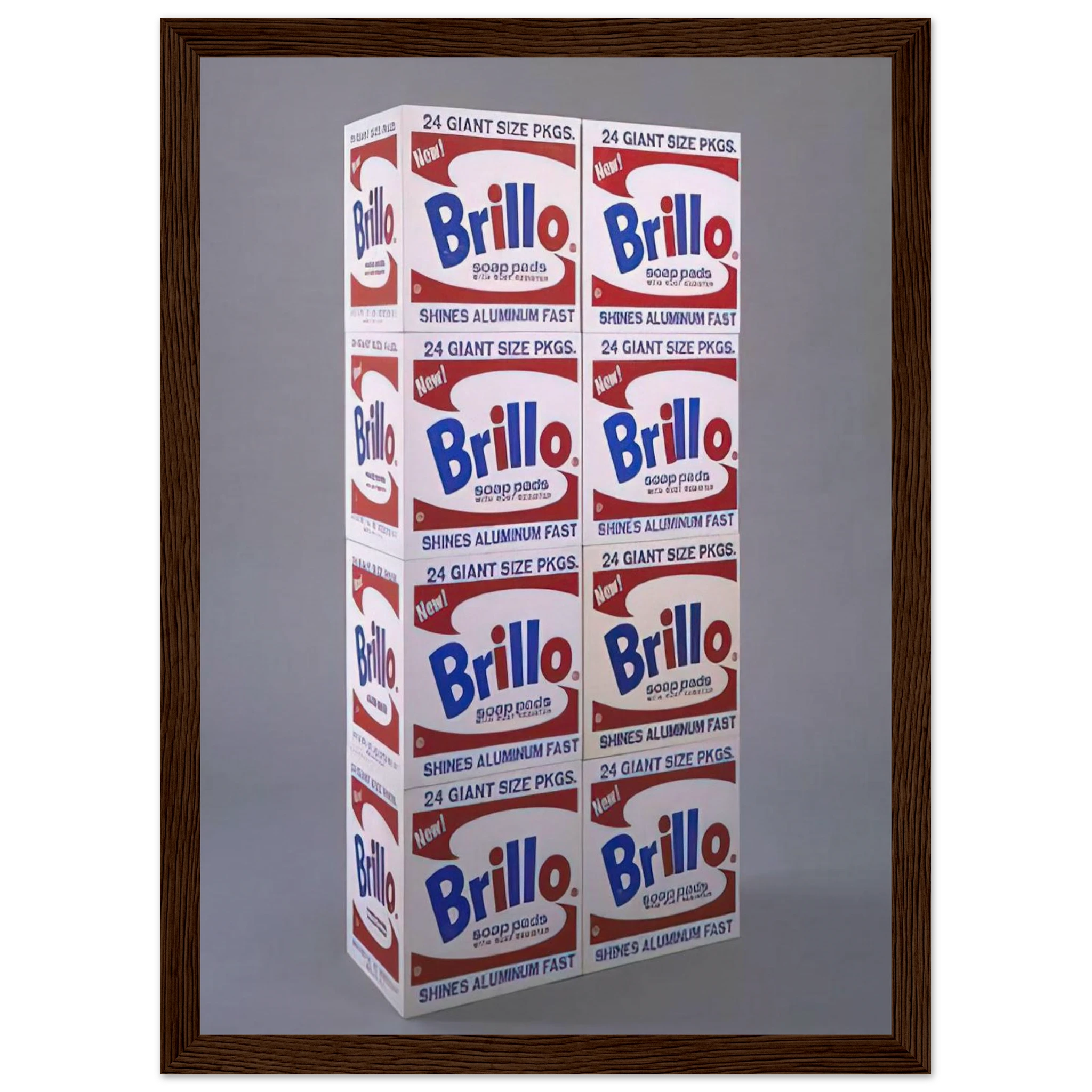 Brillo Soap Pads Boxes Framed Poster | Andy Warhol Framed Prints Wall Art | Andy Warhol Prints