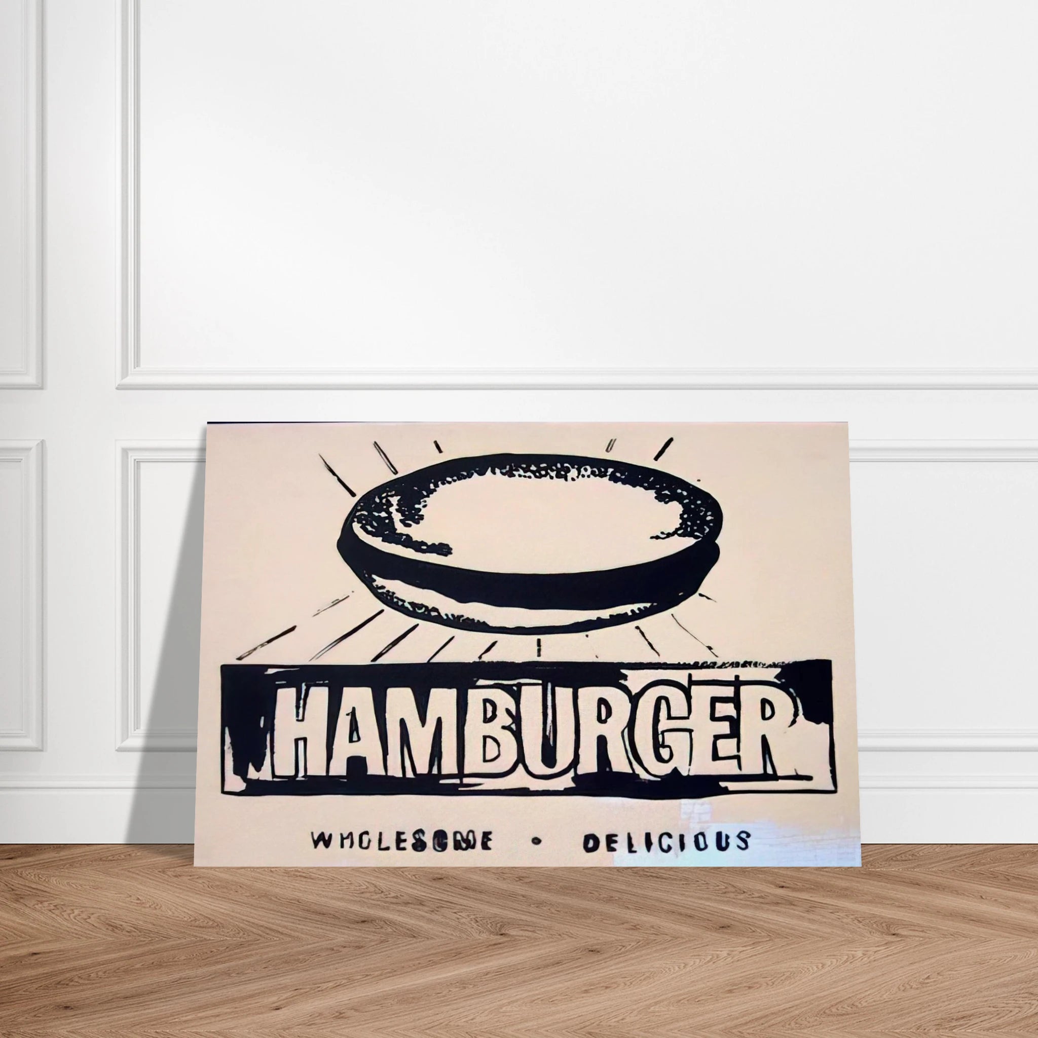 Hamburger  beige  Poster | Andy Warhol Poster | Andy Warhol Prints