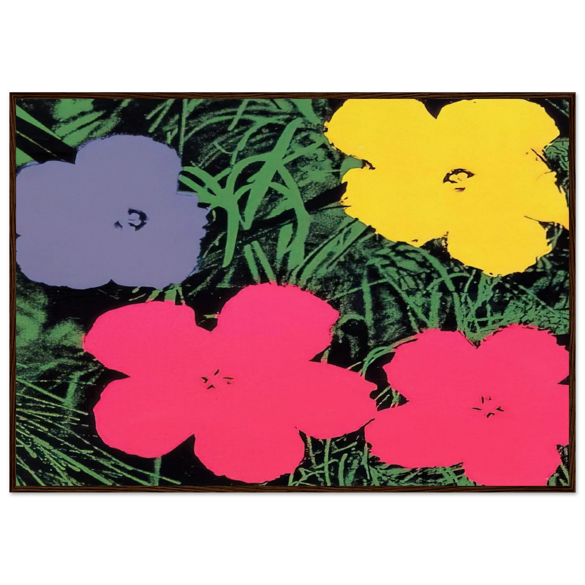 Flowers Framed Poster | Andy Warhol Framed Prints Wall Art | Andy Warhol Prints