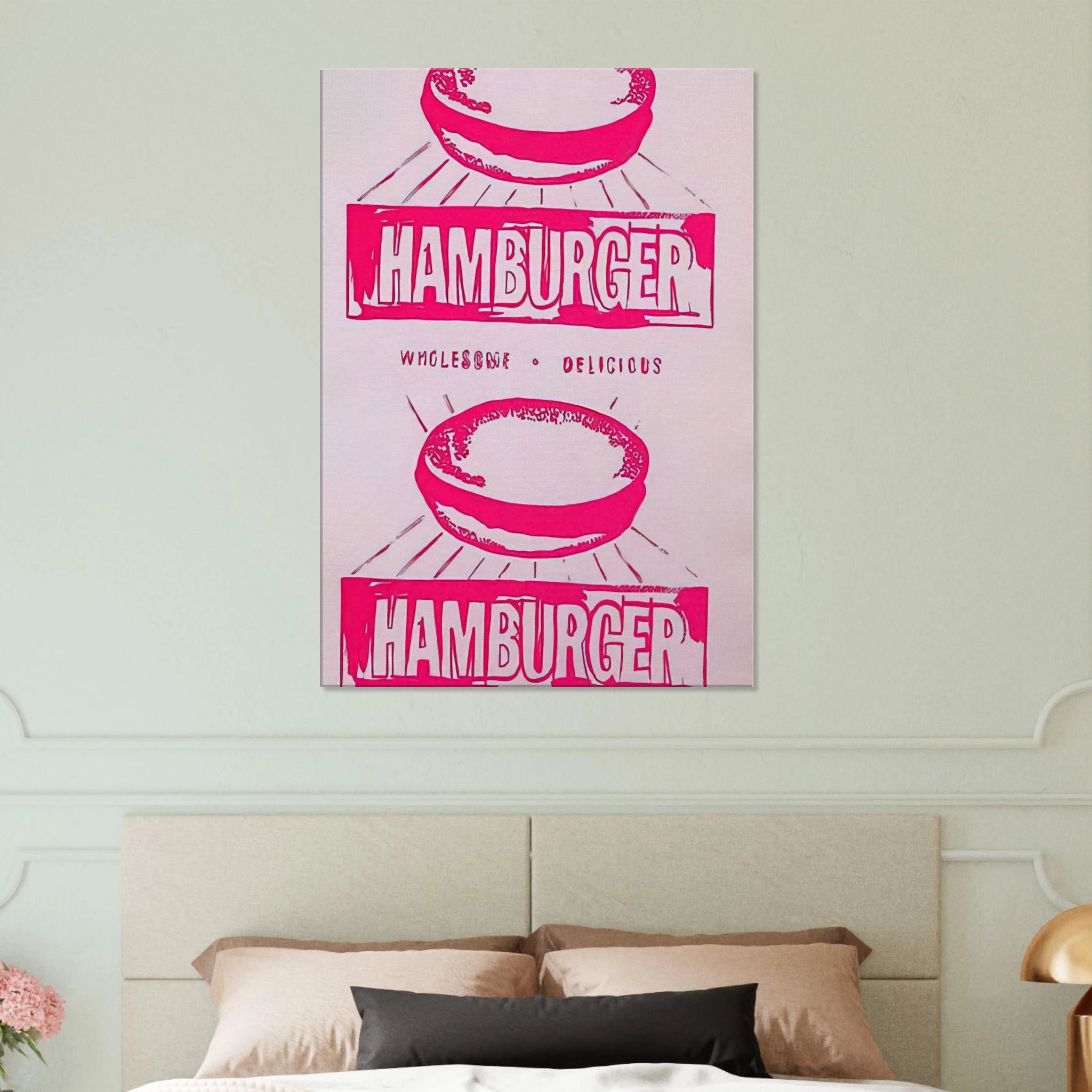 Double Hamburger Canvas | Andy Warhol Canvas | Andy Warhol Prints
