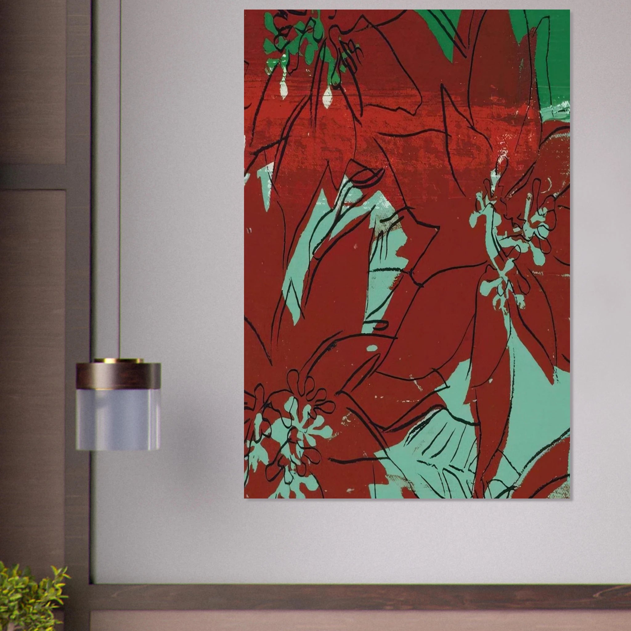Poinsettias Poster | Andy Warhol Poster | Andy Warhol Prints