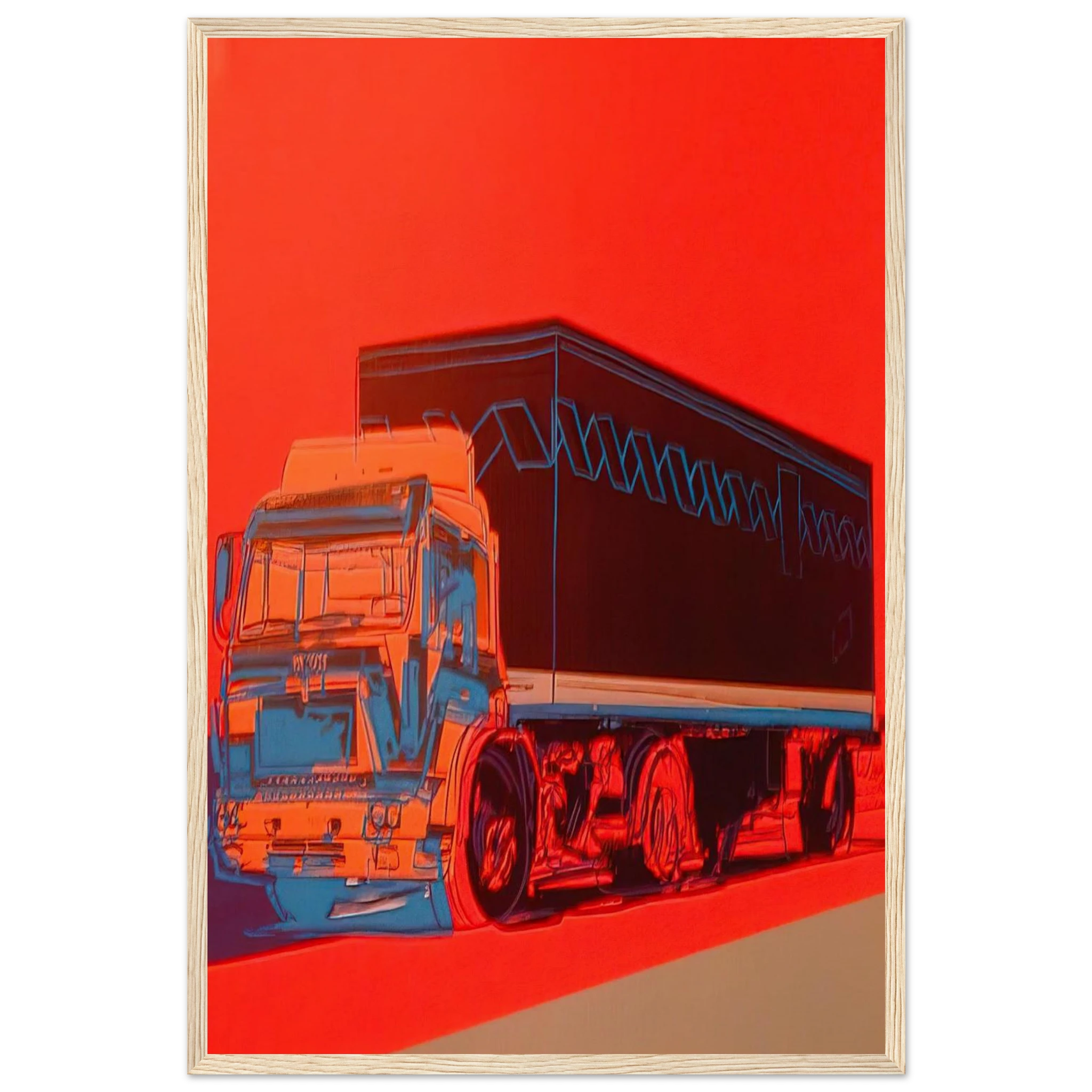 Truck Announcement Framed Poster | Andy Warhol Framed Prints Wall Art | Andy Warhol Prints
