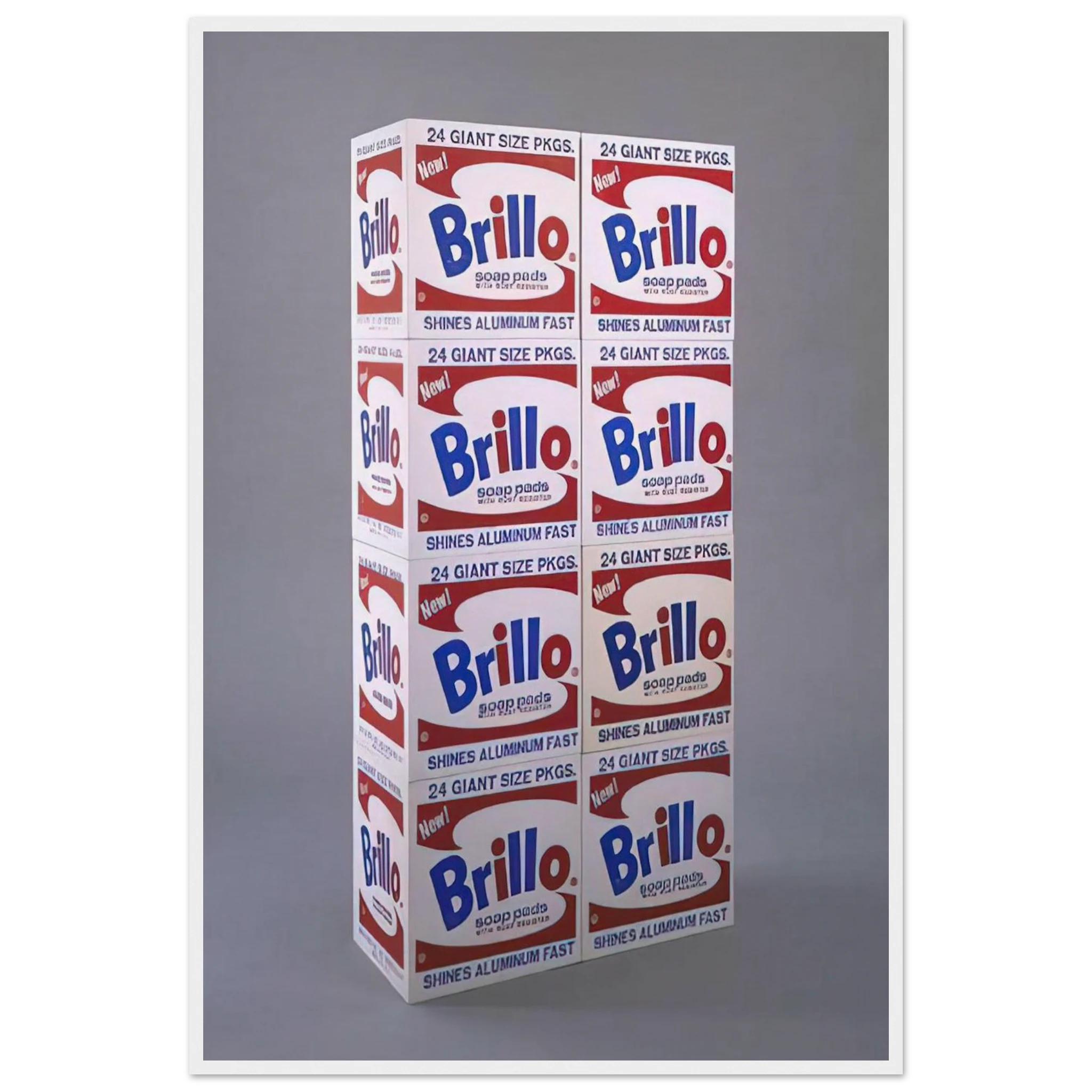 Brillo Soap Pads Boxes Framed Poster | Andy Warhol Framed Prints Wall Art | Andy Warhol Prints