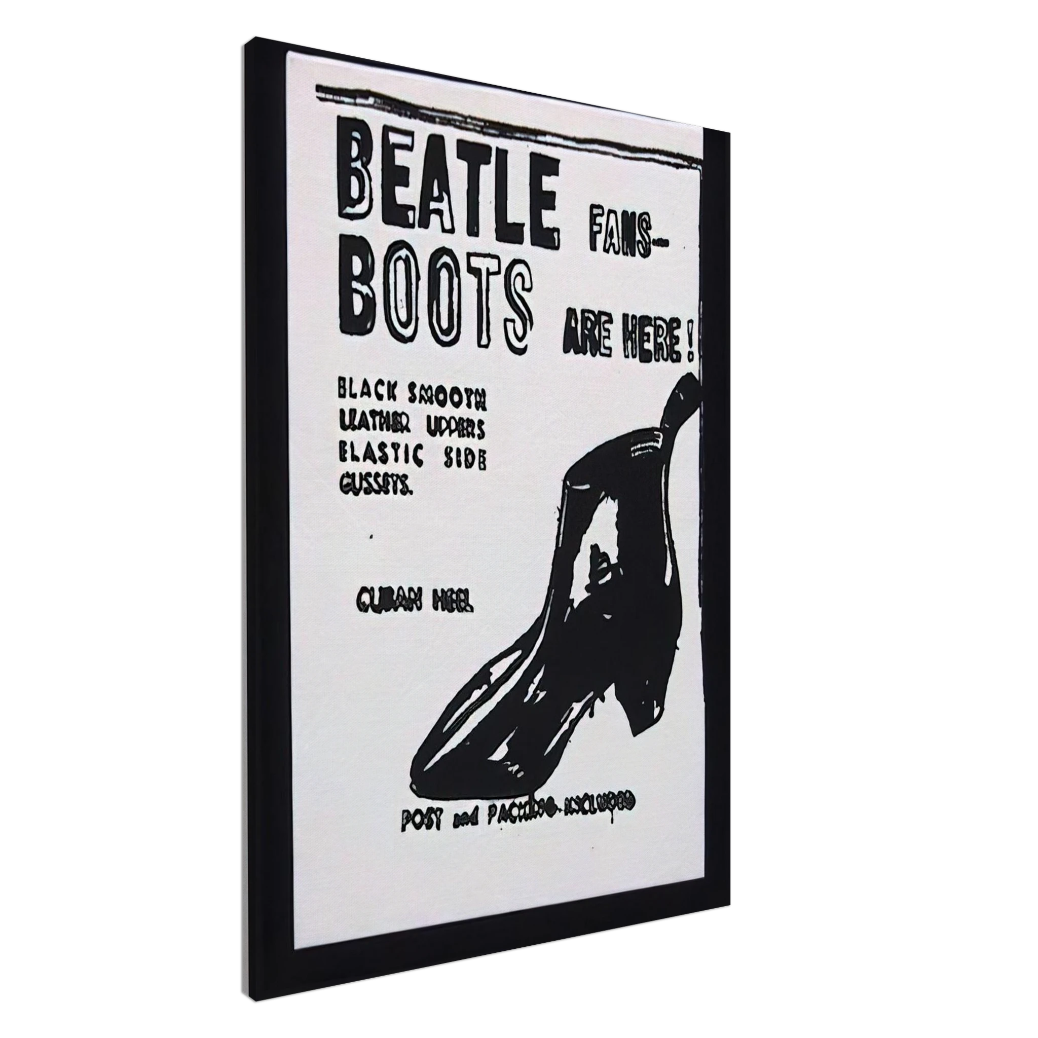 Beatle Boots Canvas | Andy Warhol Canvas | Andy Warhol Prints