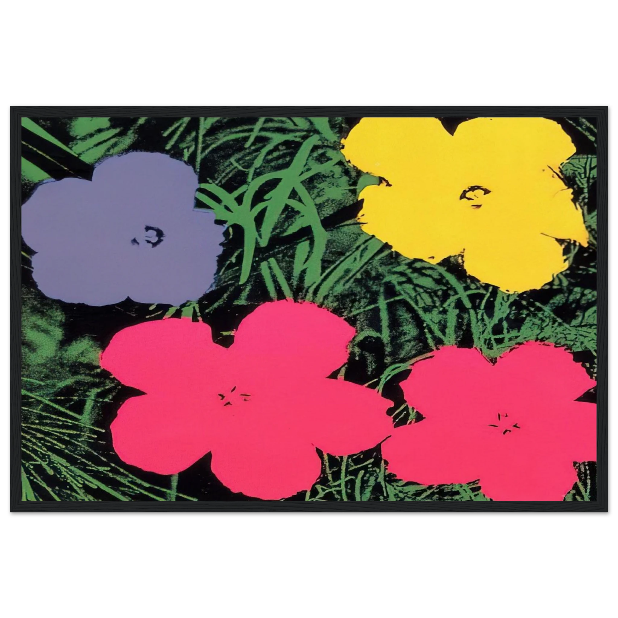 Flowers Framed Poster | Andy Warhol Framed Prints Wall Art | Andy Warhol Prints
