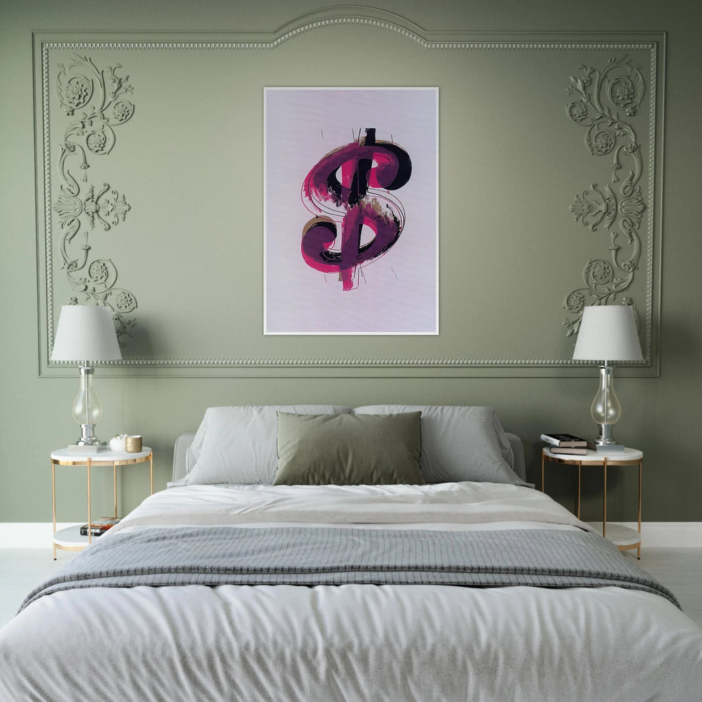 Paper Dollar Framed Poster | Andy Warhol Framed Prints Wall Art | Andy Warhol Prints