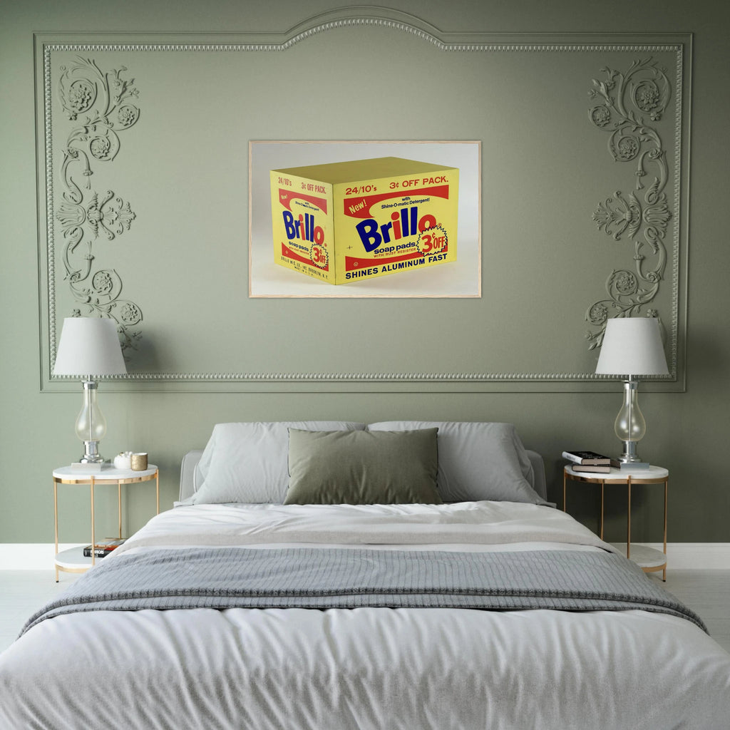 Brillo Box  3c Off  Framed Poster | Andy Warhol Framed Prints Wall Art | Andy Warhol Prints