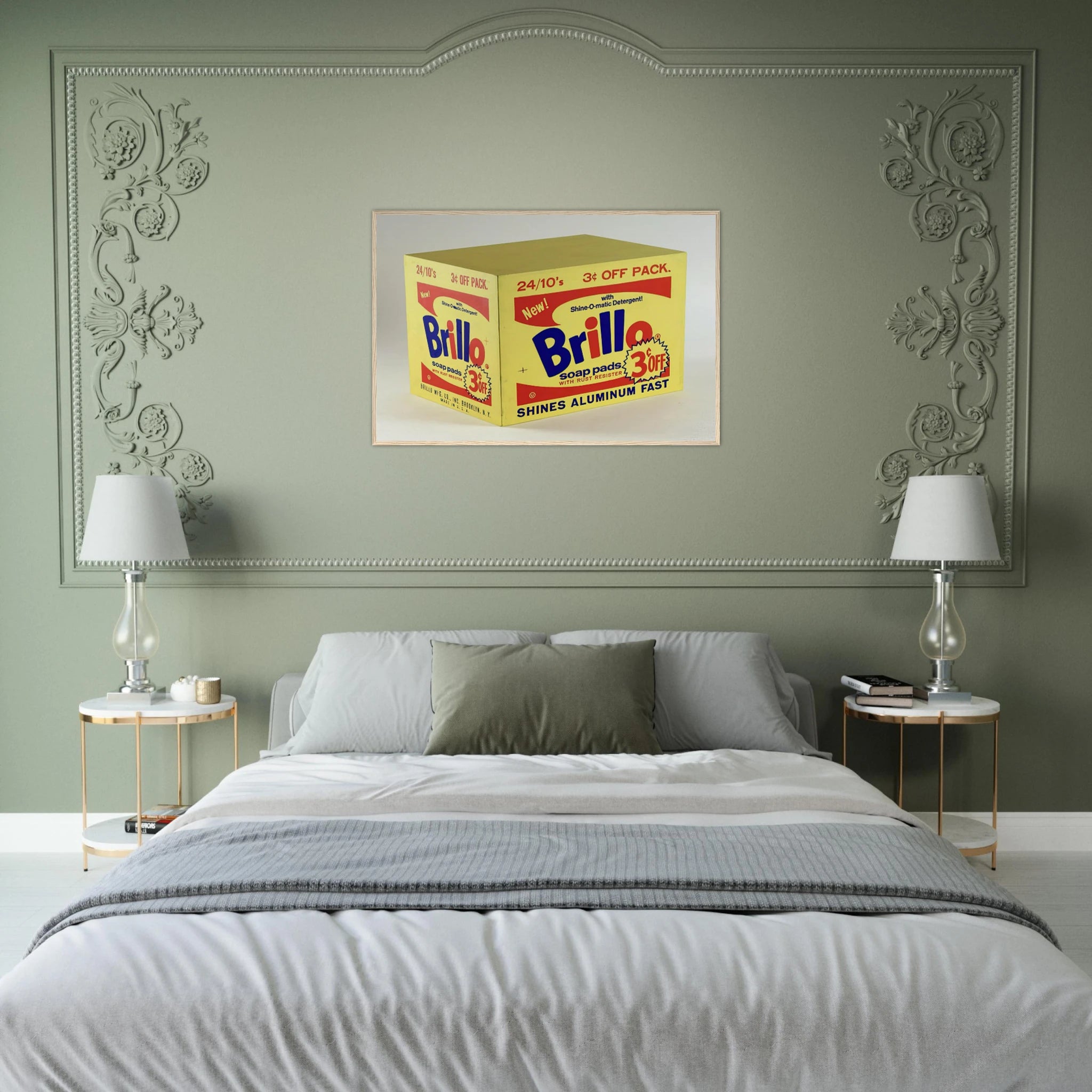 Brillo Box  3c Off  Framed Poster | Andy Warhol Framed Prints Wall Art | Andy Warhol Prints
