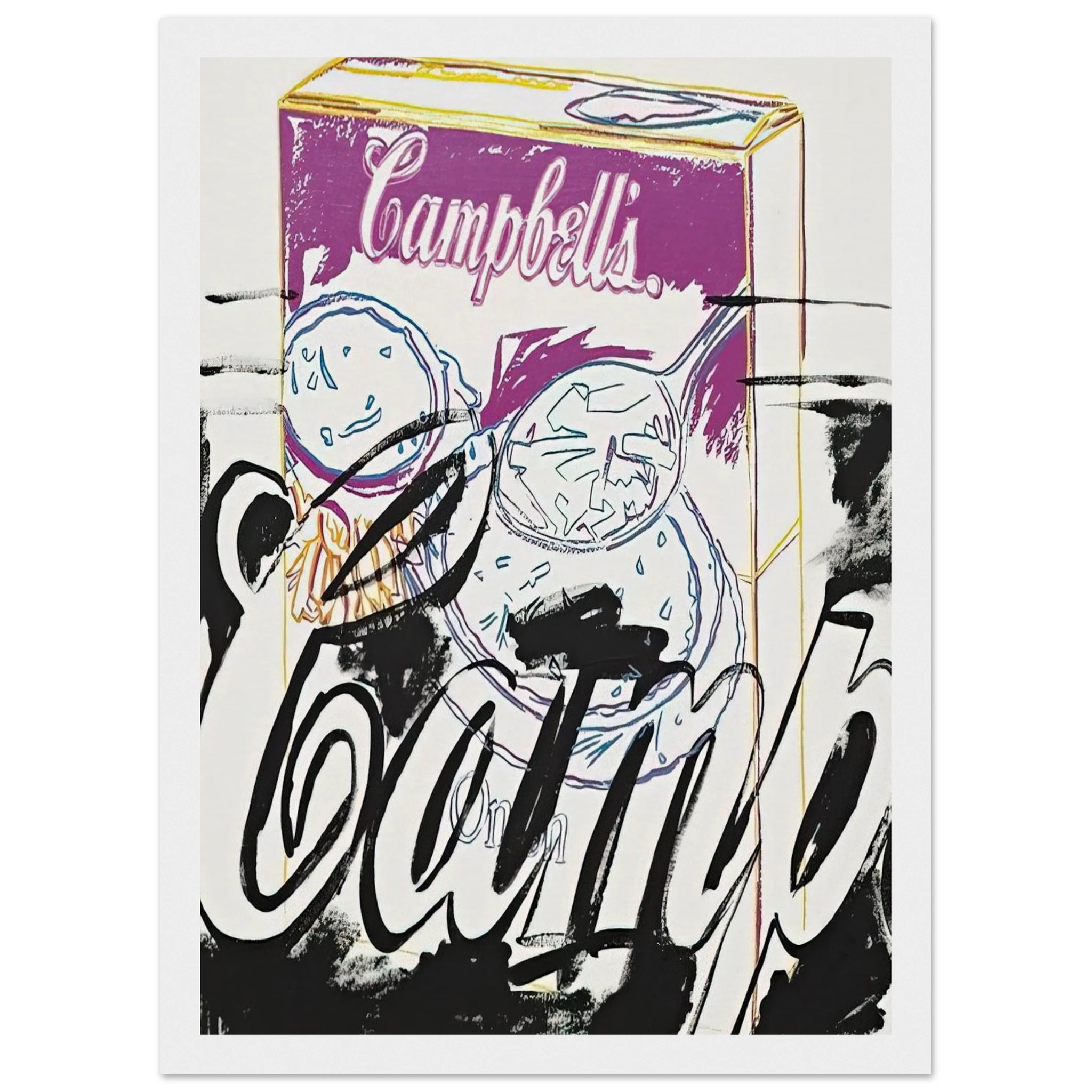 Campell's Onion Soup Box Framed Poster | Andy Warhol Framed Prints Wall Art | Andy Warhol Prints