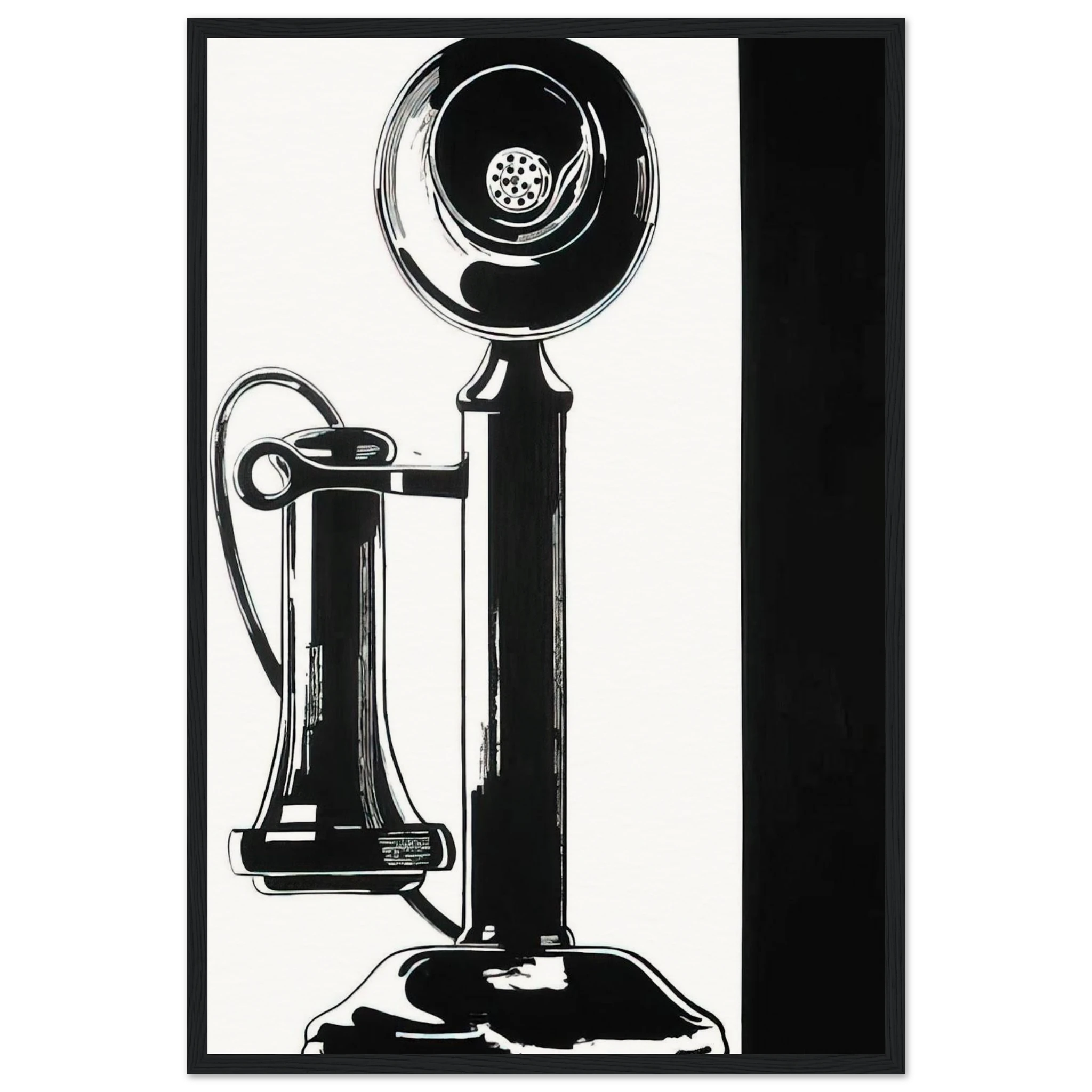 Telephone Framed Poster | Andy Warhol Framed Prints Wall Art | Andy Warhol Prints