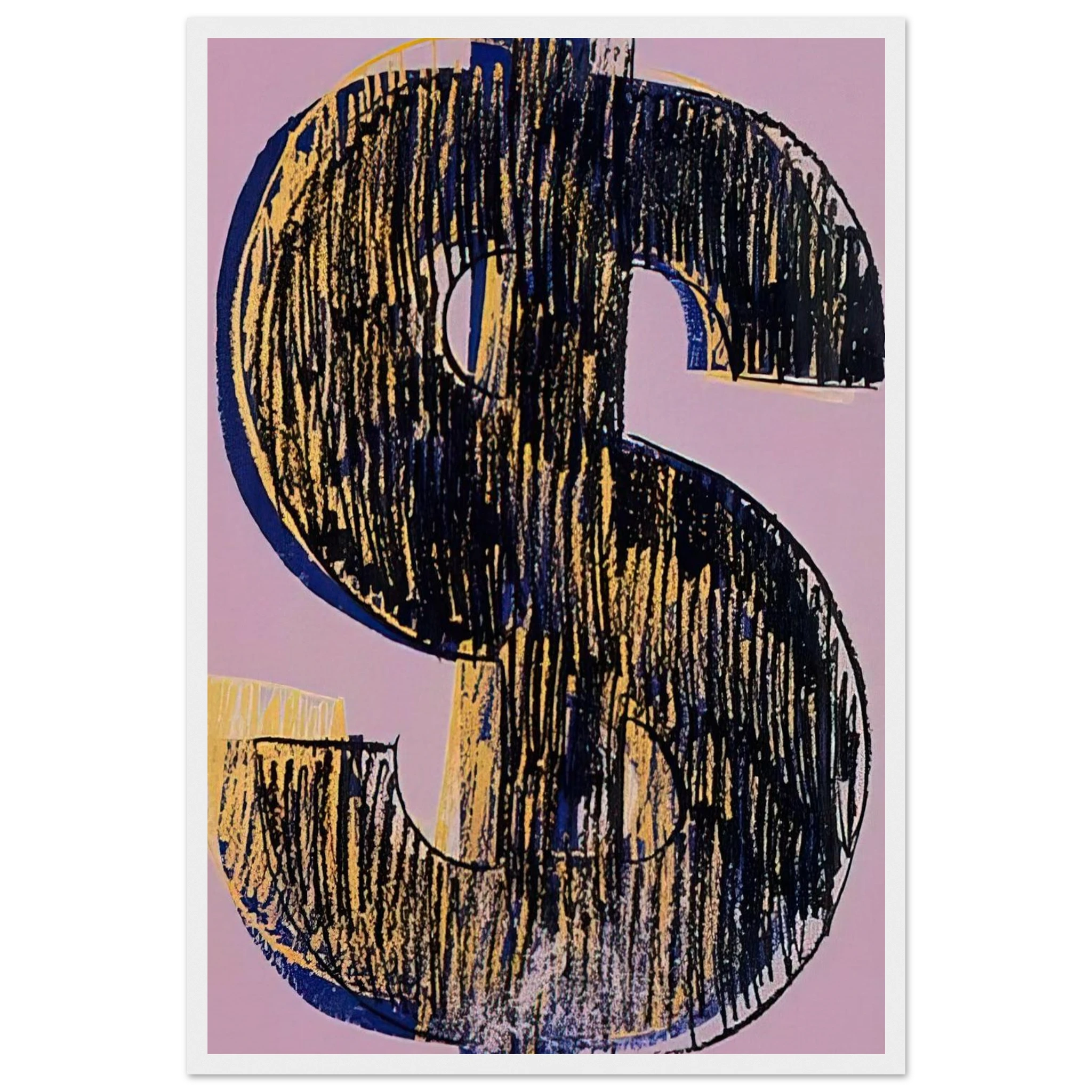 Dollar Sign Framed Poster | Andy Warhol Framed Prints Wall Art | Andy Warhol Prints
